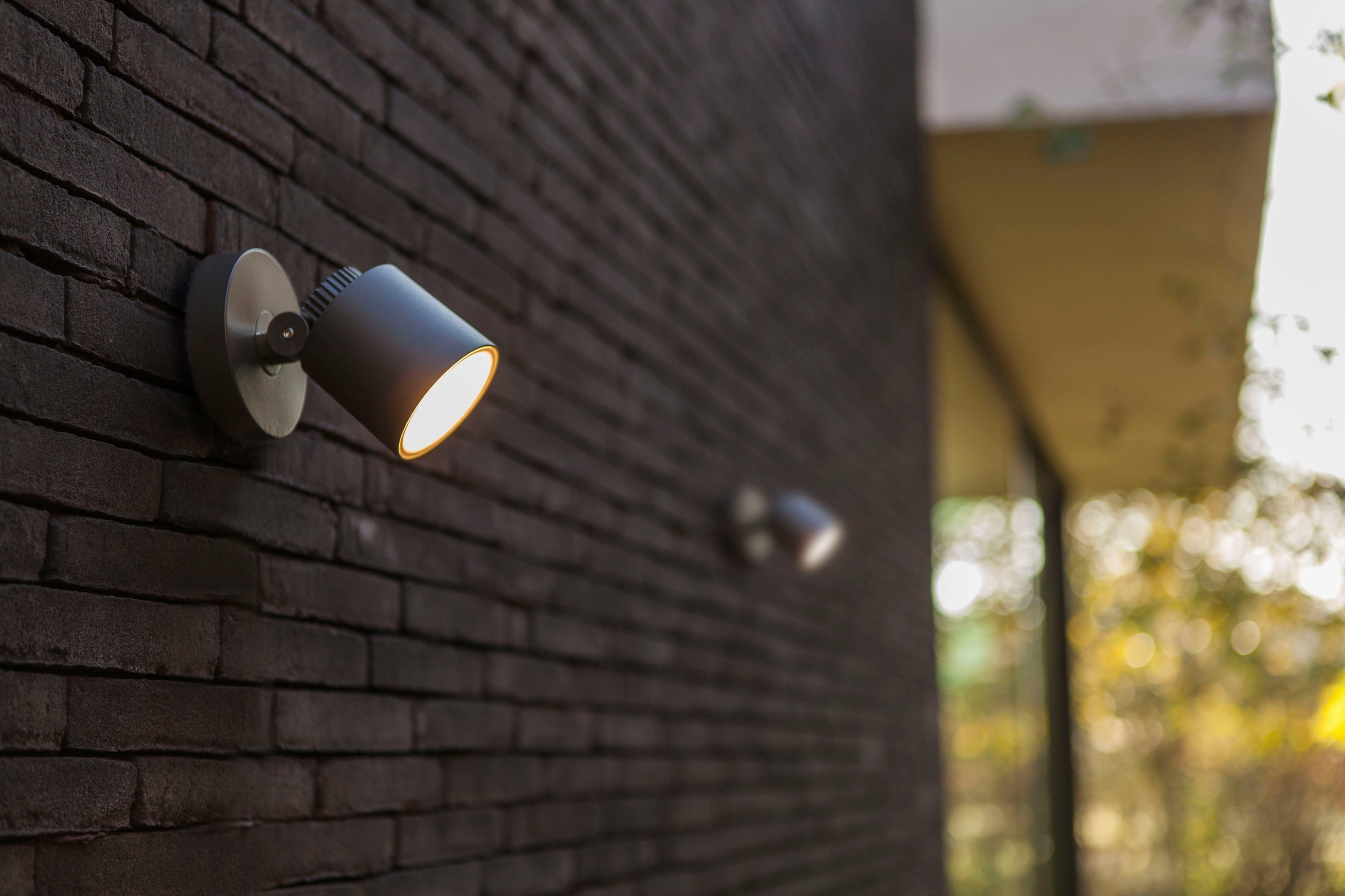 LED Außen-Wandleuchte fest EXPLORER, LUTEC LED integriert