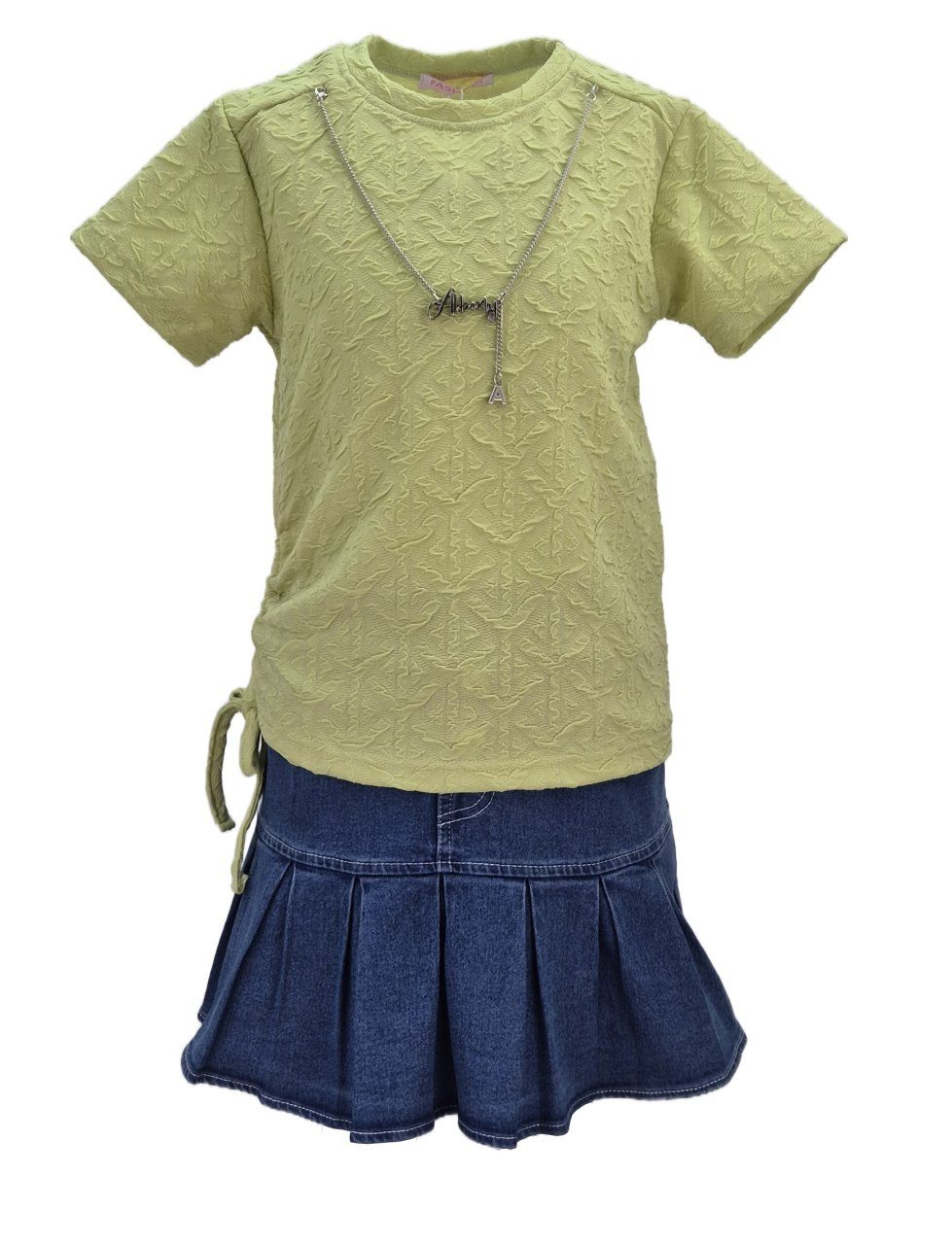 Girls Fashion Shirt & Rock Set Sommerset T-Shirt + Rock 2-tlg. Sommer MS052e (Set, T-Shirt+Rock)