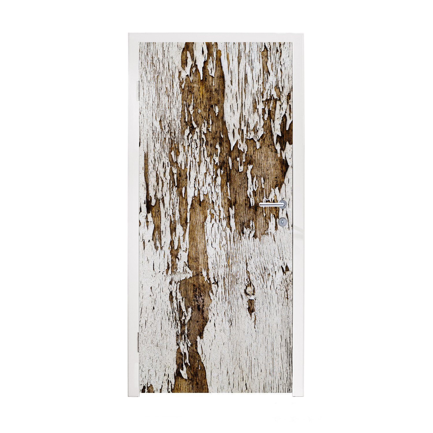 MuchoWow Türtapete Matt, Struktur, Baum cm Tür, - Türaufkleber, (1 Baumrinde Fototapete für - bedruckt, St), 75x205