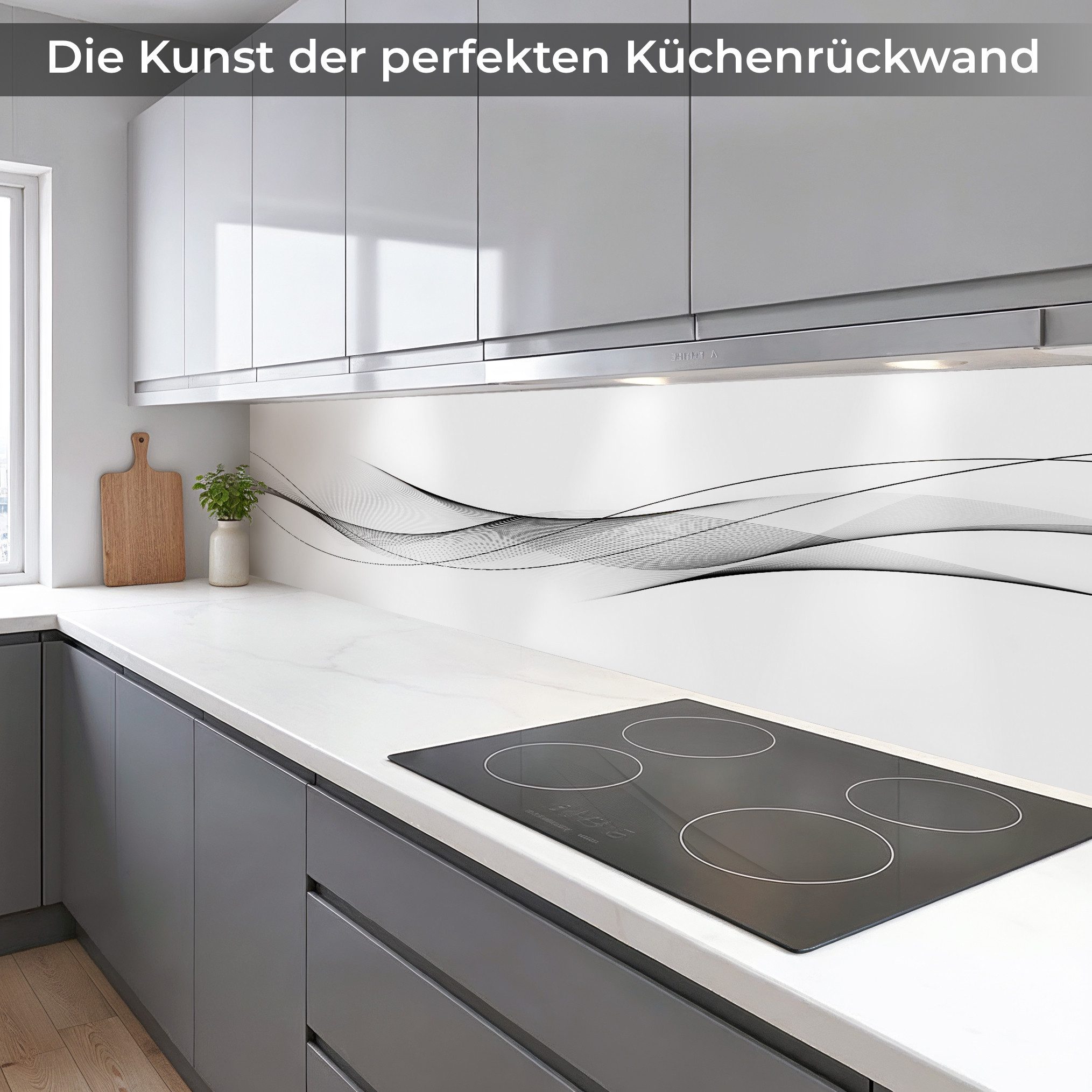 Rodnik Küchenrückwand Eleganz, monolithische ABS-Platte mit Direktdruck, formstabil und langlebig