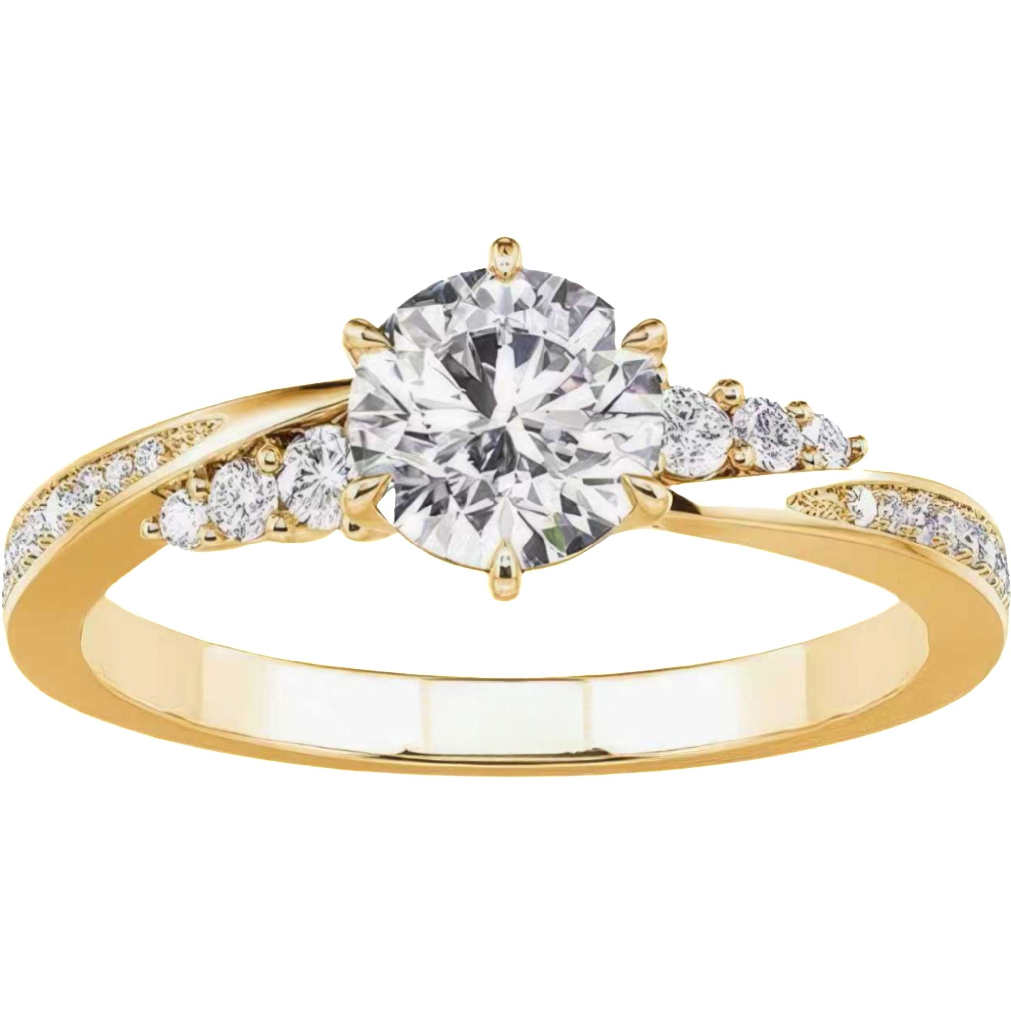 Diamantring 1ct engagement ring,D Vs1 statement ring,ring gold damen 585 echtgold