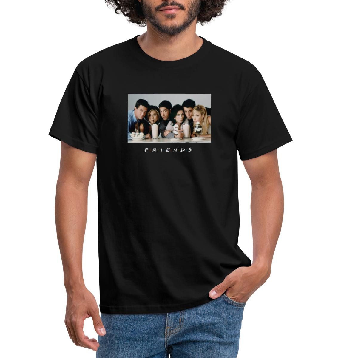Spreadshirt T-Shirt Friends Milkshake Männer T-Shirt günstig online kaufen