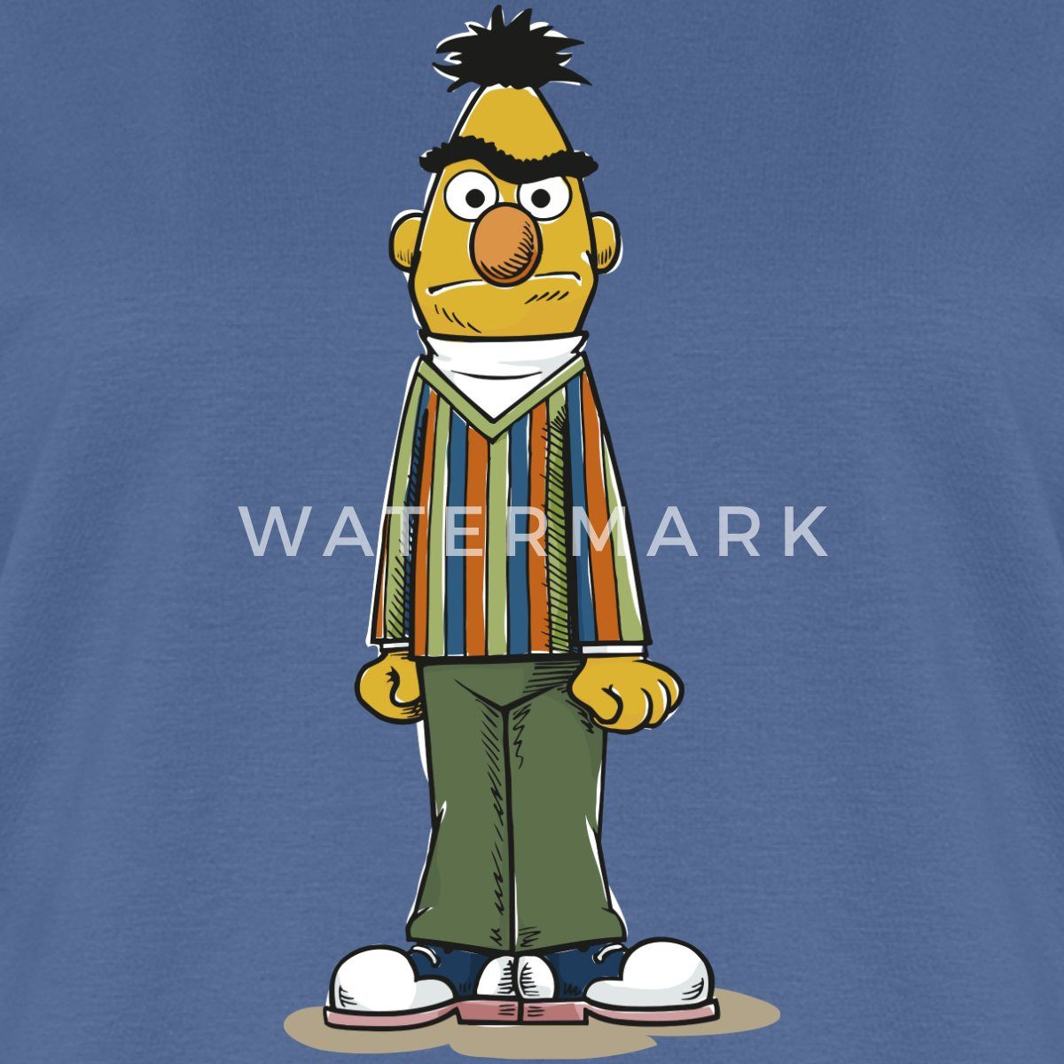 Spreadshirt T-Shirt Sesamstraße Bert wütend Frauen Premium T-Shirt (1-tlg)