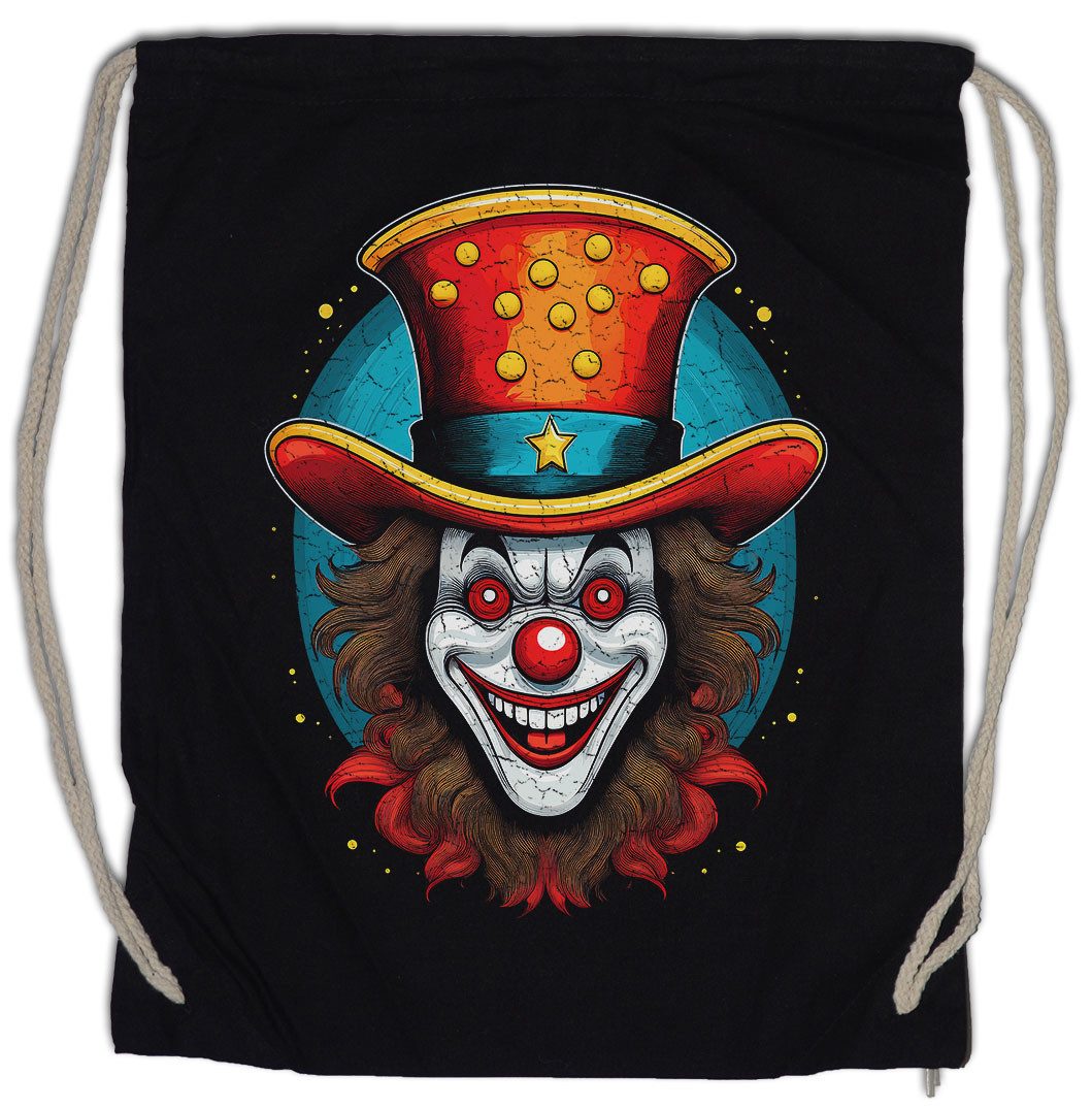 Turnbeutel Clown Face Hat Turnbeutel American USA Clownerie Clownschule Circus