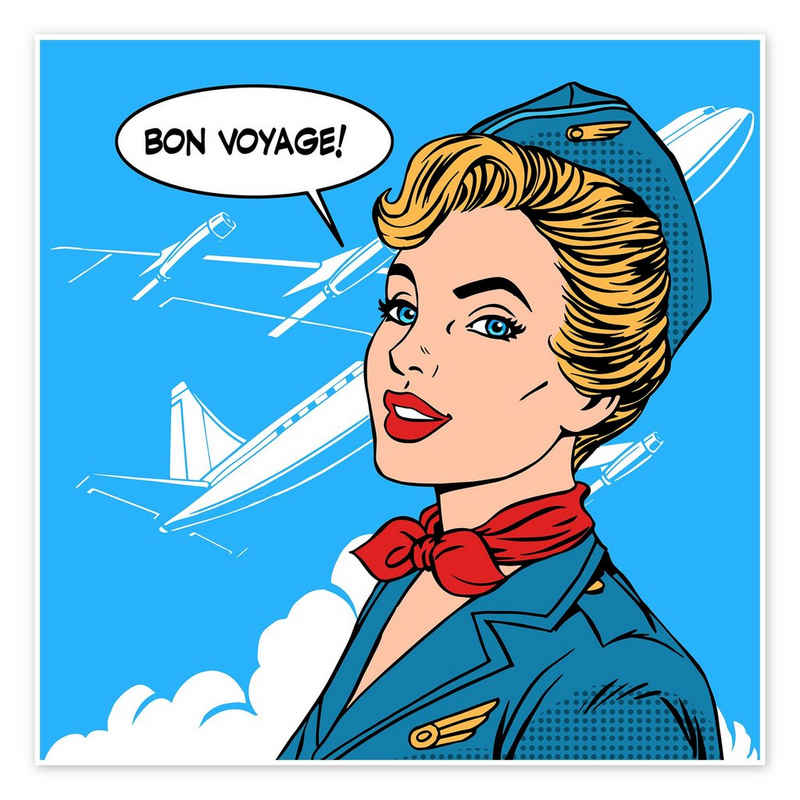 Posterlounge Poster Editors Choice, Bon Voyage, Illustration