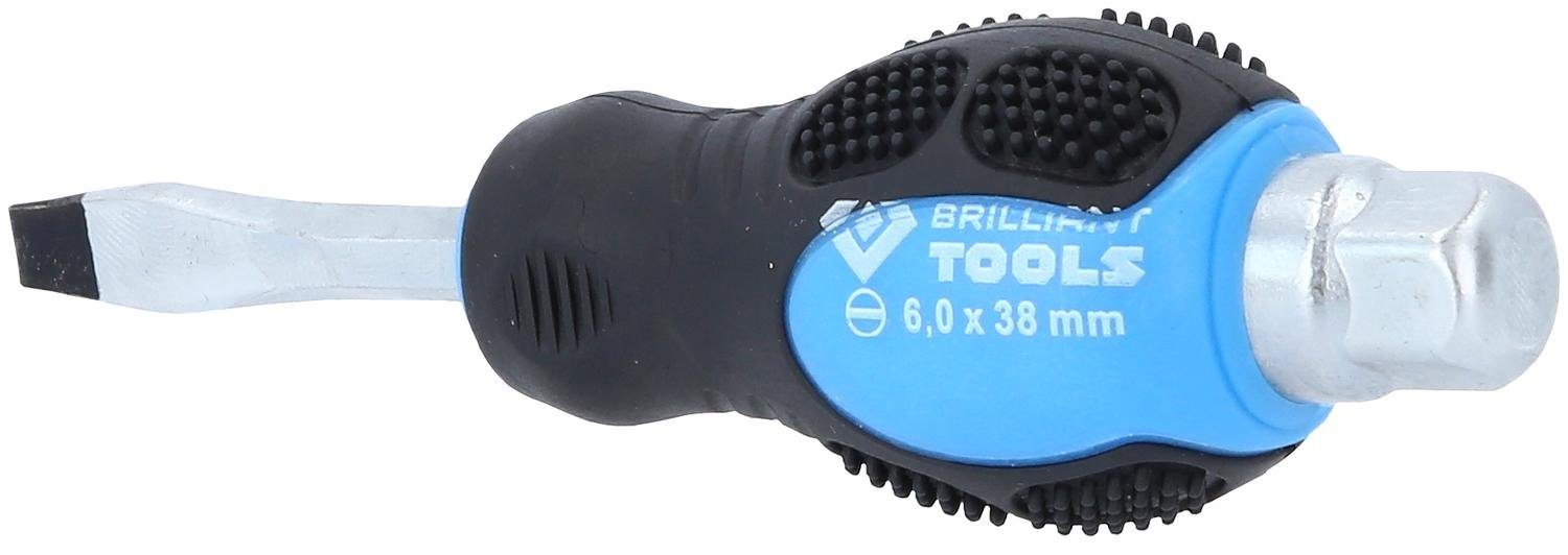 Brilliant Tools mm mit Schraubendreher Schlagkappe, Schlitz Bit-Schraubendreher 6,0