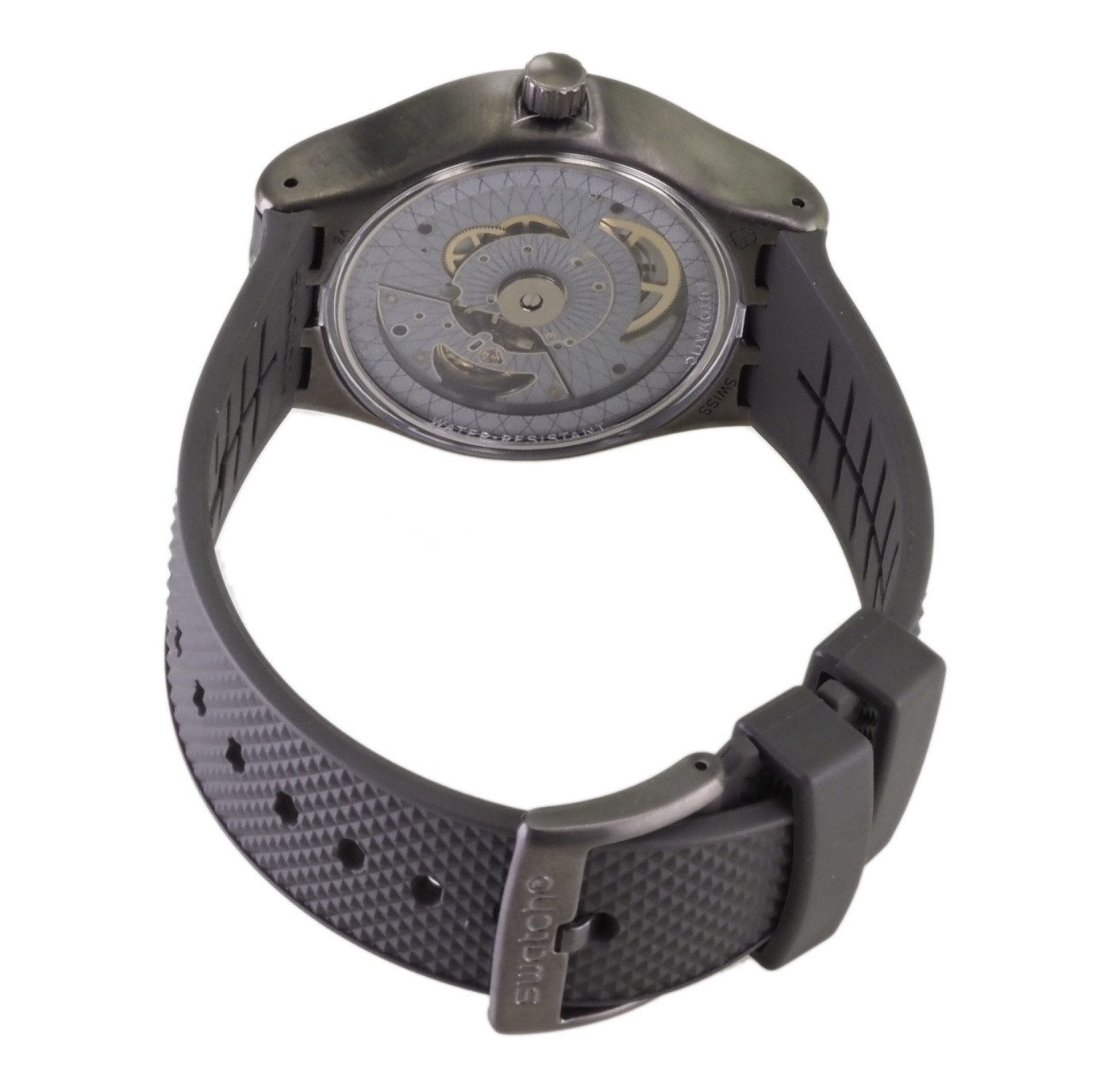 Swatch Automatikuhr Swatch Herren Automatik Uhr YIM401 7610522809710 X34, (Weiß)