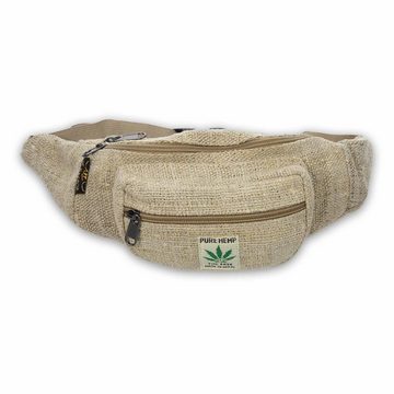 KUNST UND MAGIE Bauchtasche Nachhaltige Bauchtasche aus Hanf Goa Sidebag Gürteltasche Hüfttasche