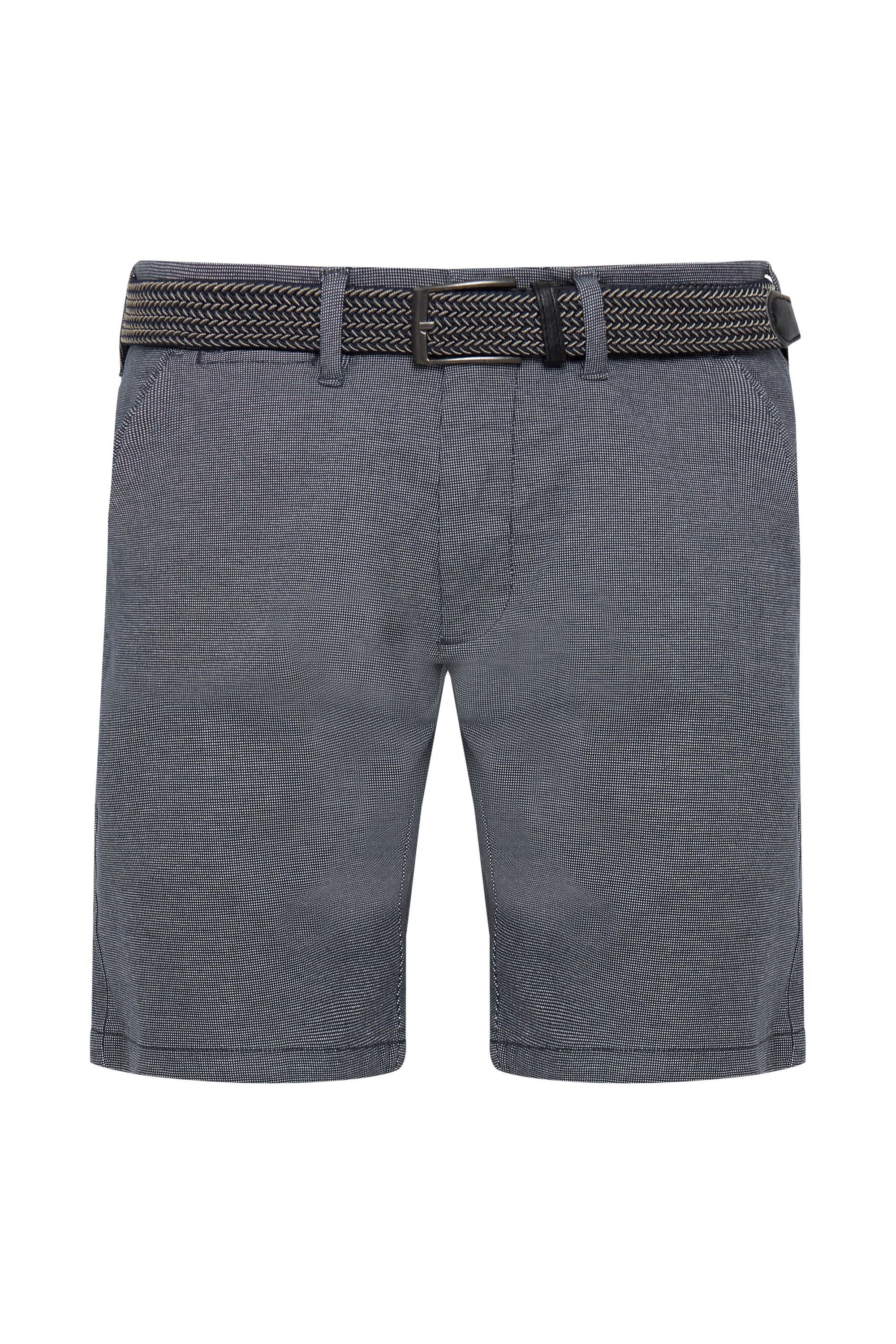 Indicode Chinoshorts IDLozano Chino Shorts Gürtel Navy (400) mit