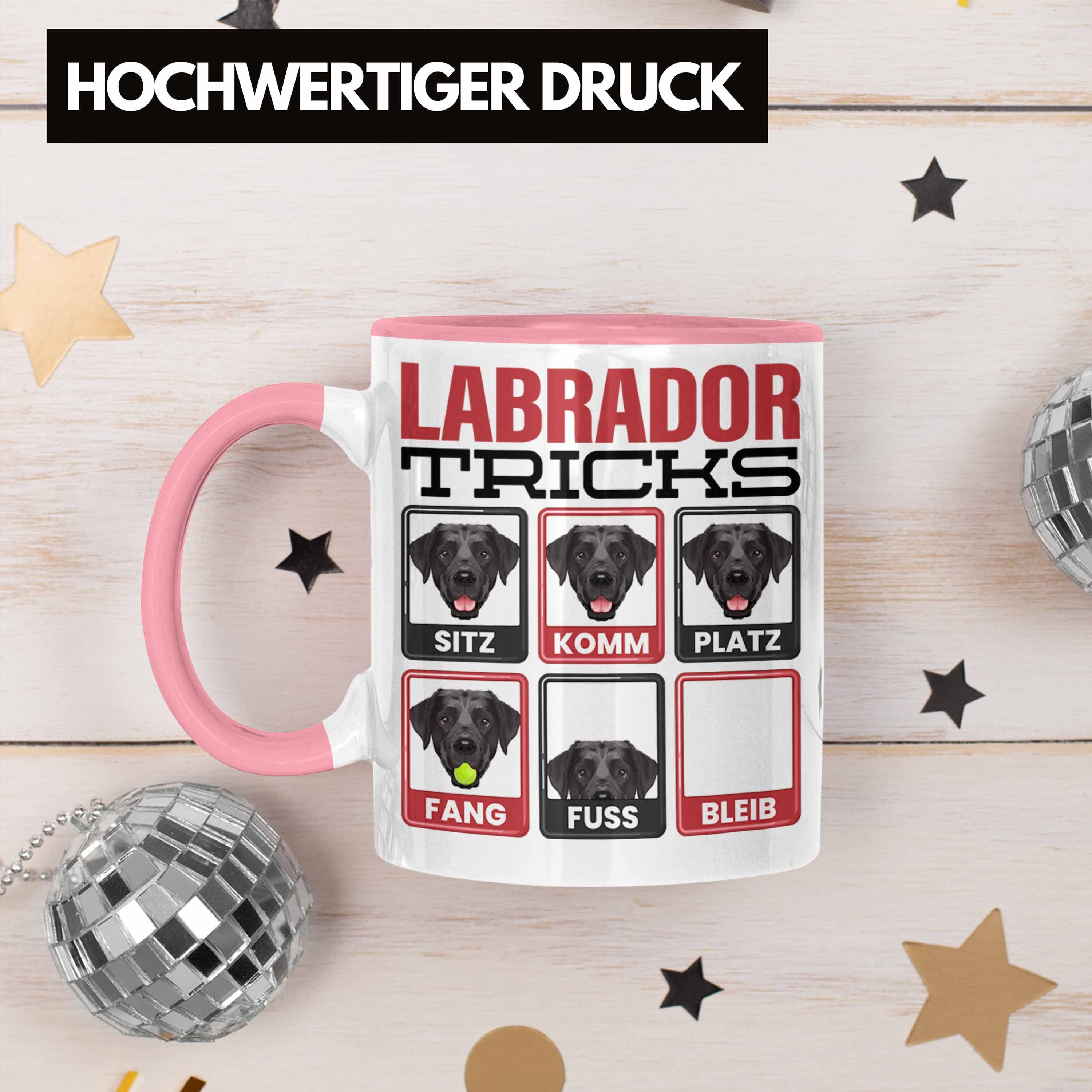 Trendation Tasse Labrador Besitzer Lustiger Geschenk Labrador Rosa Tasse Spruch Geschenkidee