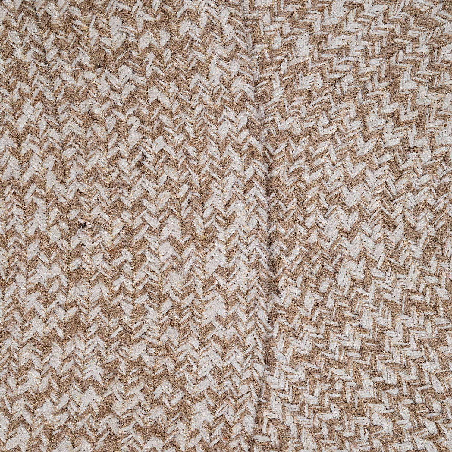 Paco Home Teppich Viborg 595, rund, Höhe: 13 mm, Jute, Modern, Boho, Handgefertigter Natur-Teppich