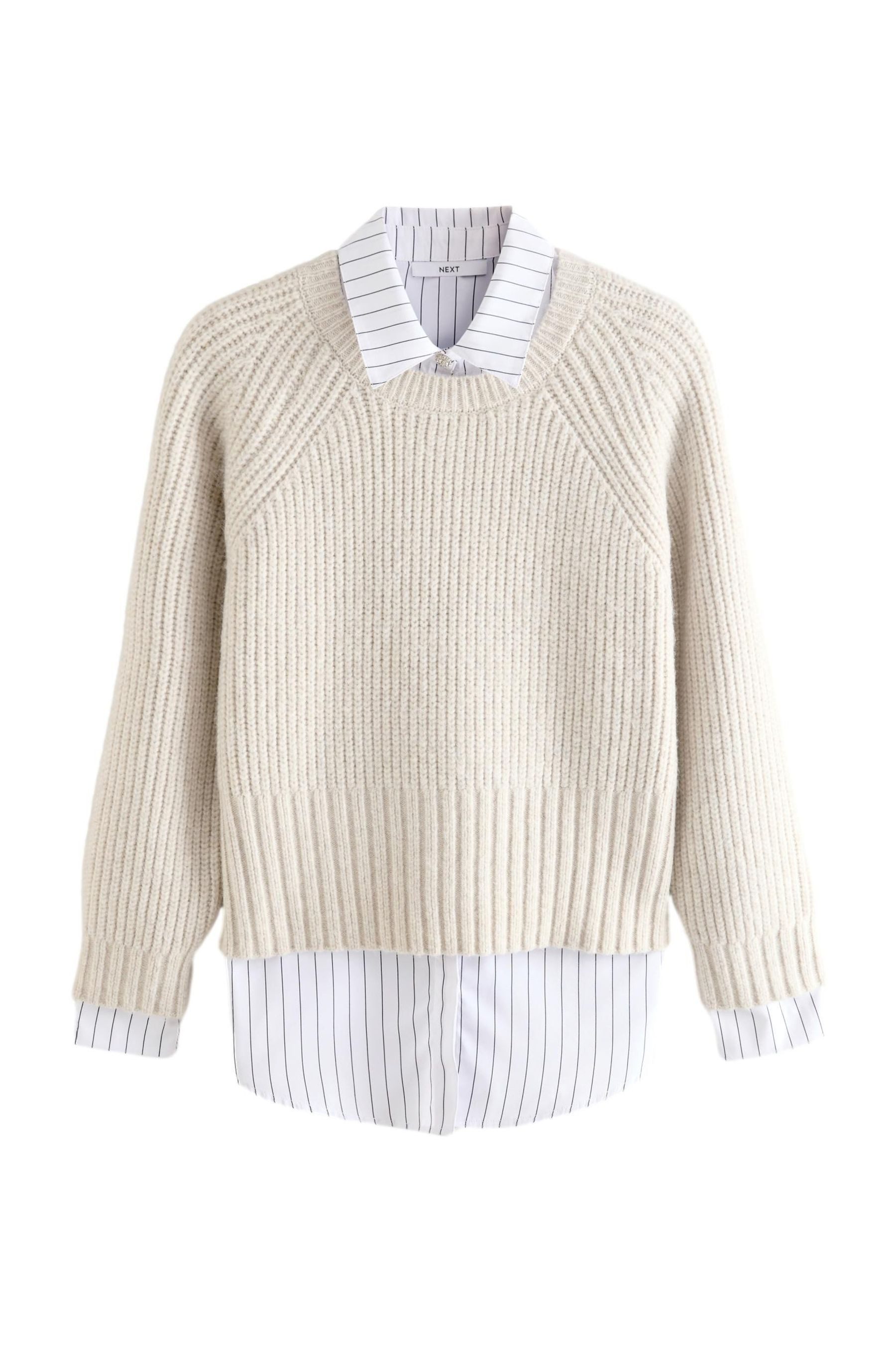 Next 2-in-1-Pullover Strickpullover mit Hemdlage und günstig online kaufen