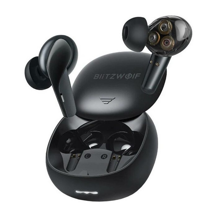 BLiTZWOLF TWS BlitzWolf BW-FYE15 Ohrstöpsel (schwarz) Kopfhörer (siehe Produktbeschreibung siehe Produktbeschreibung)