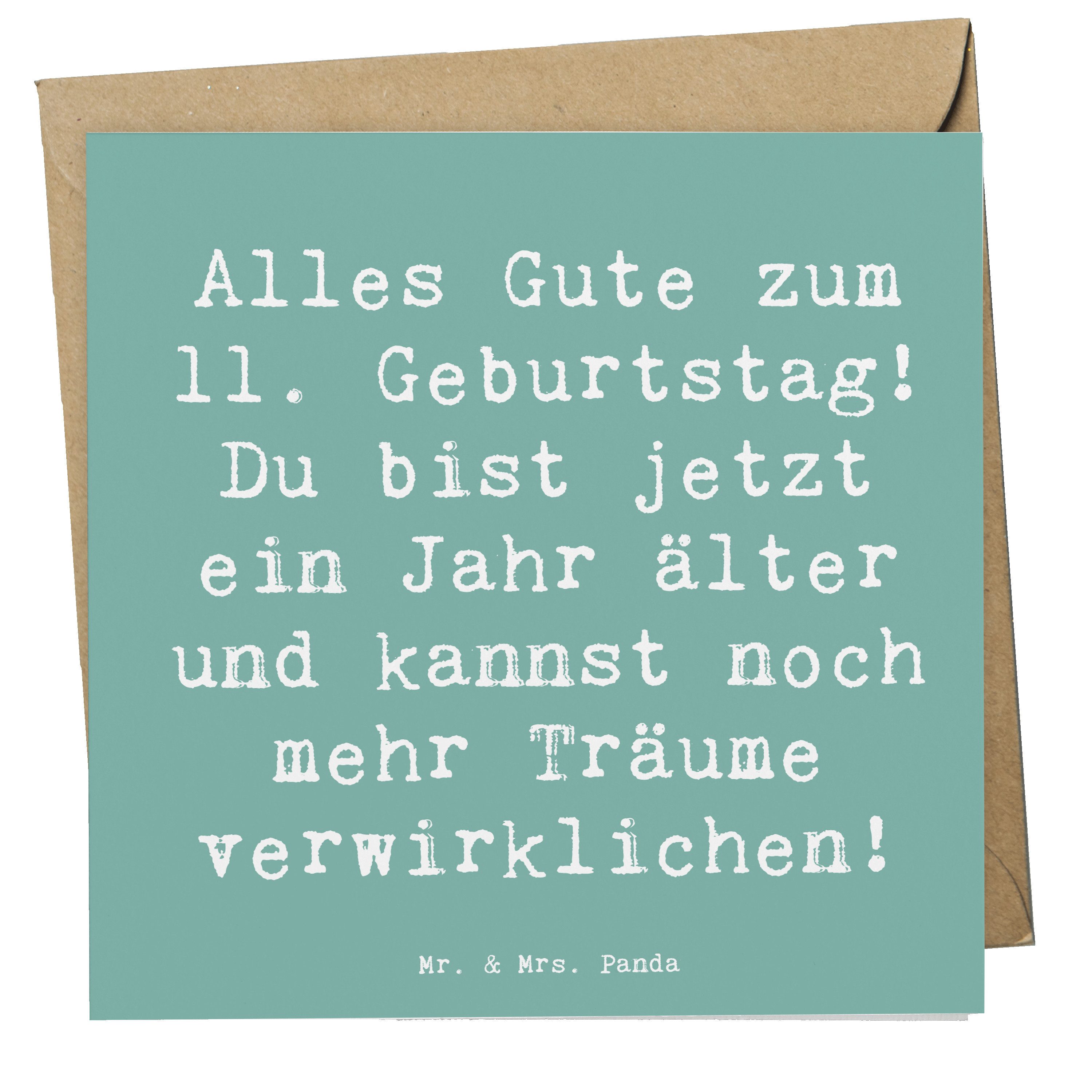 Grußkarte 11. Geburtstag - Meeresbrise - Geschenk, Freundschaften pflegen, Alle