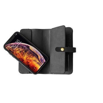 KMP Creative Lifesytle Product Handyhülle Portemonnaie Schutzhülle für iPhone XS, X Black Panther 5,8 Zoll