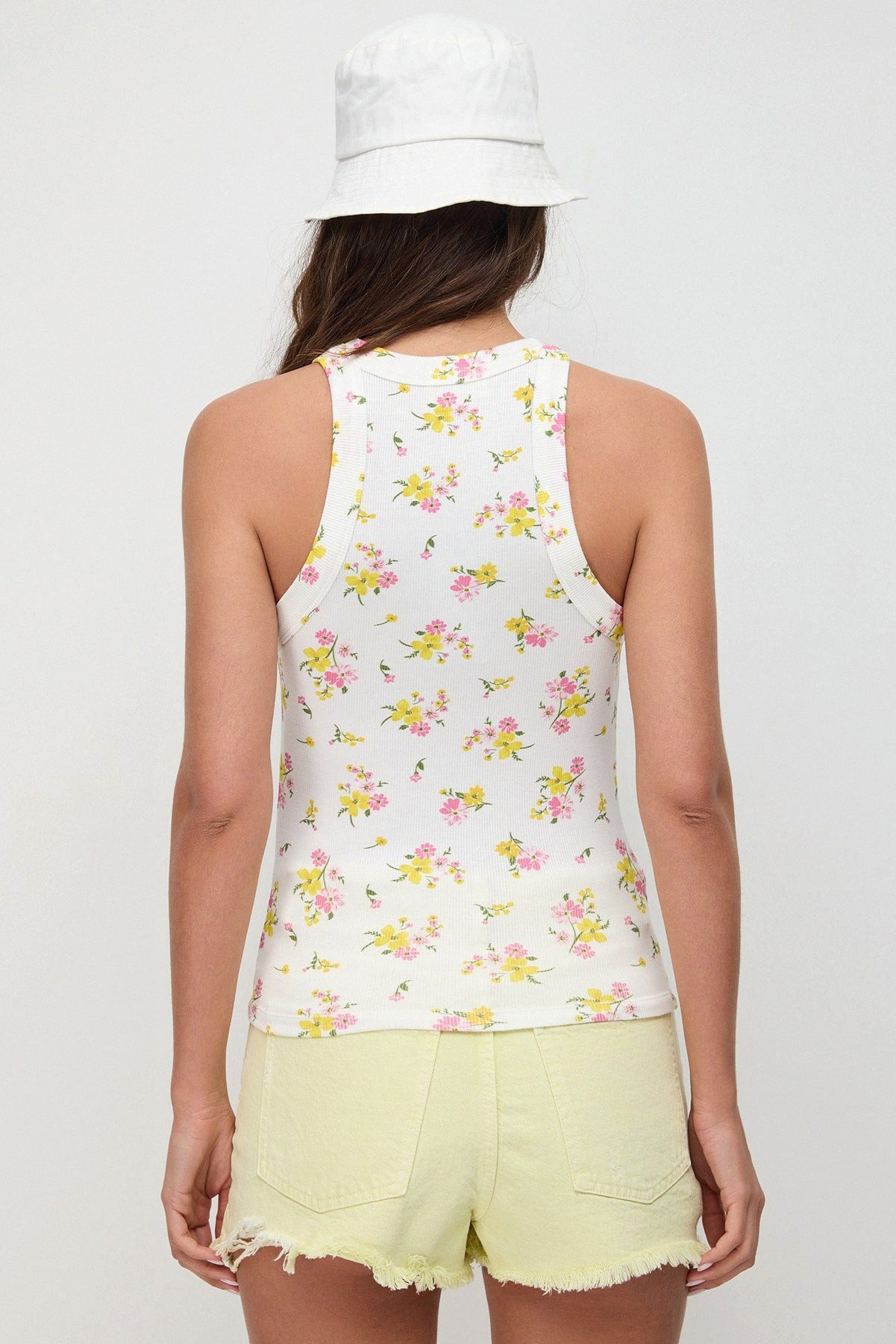 No Matter What Blusentop Kurze Bluse mit Rundhalsausschnitt und Blumenmuster – Bild 5 von 5