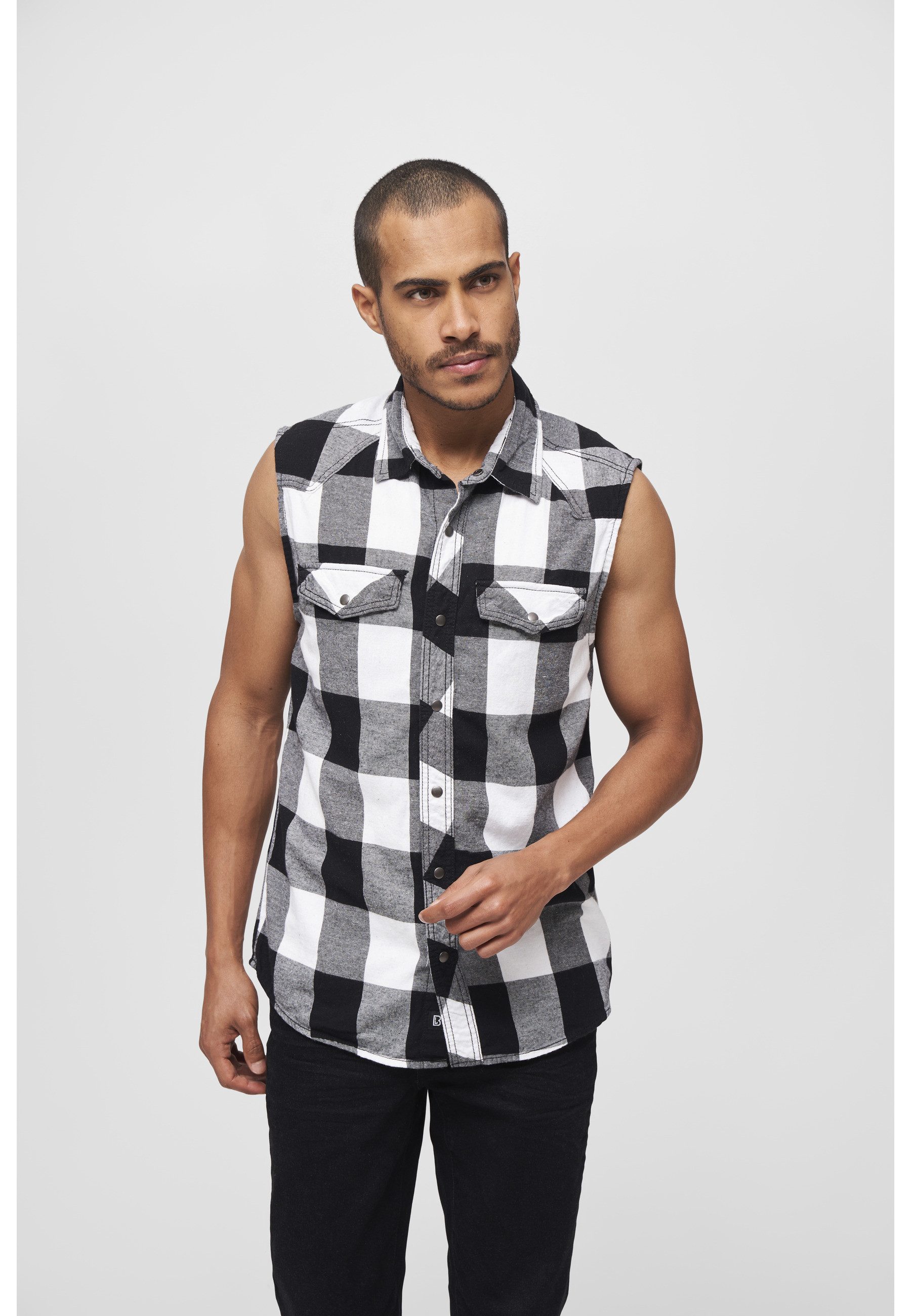 Brandit Jerseyweste Brandit Herren Checkshirt Sleeveless (1-tlg)