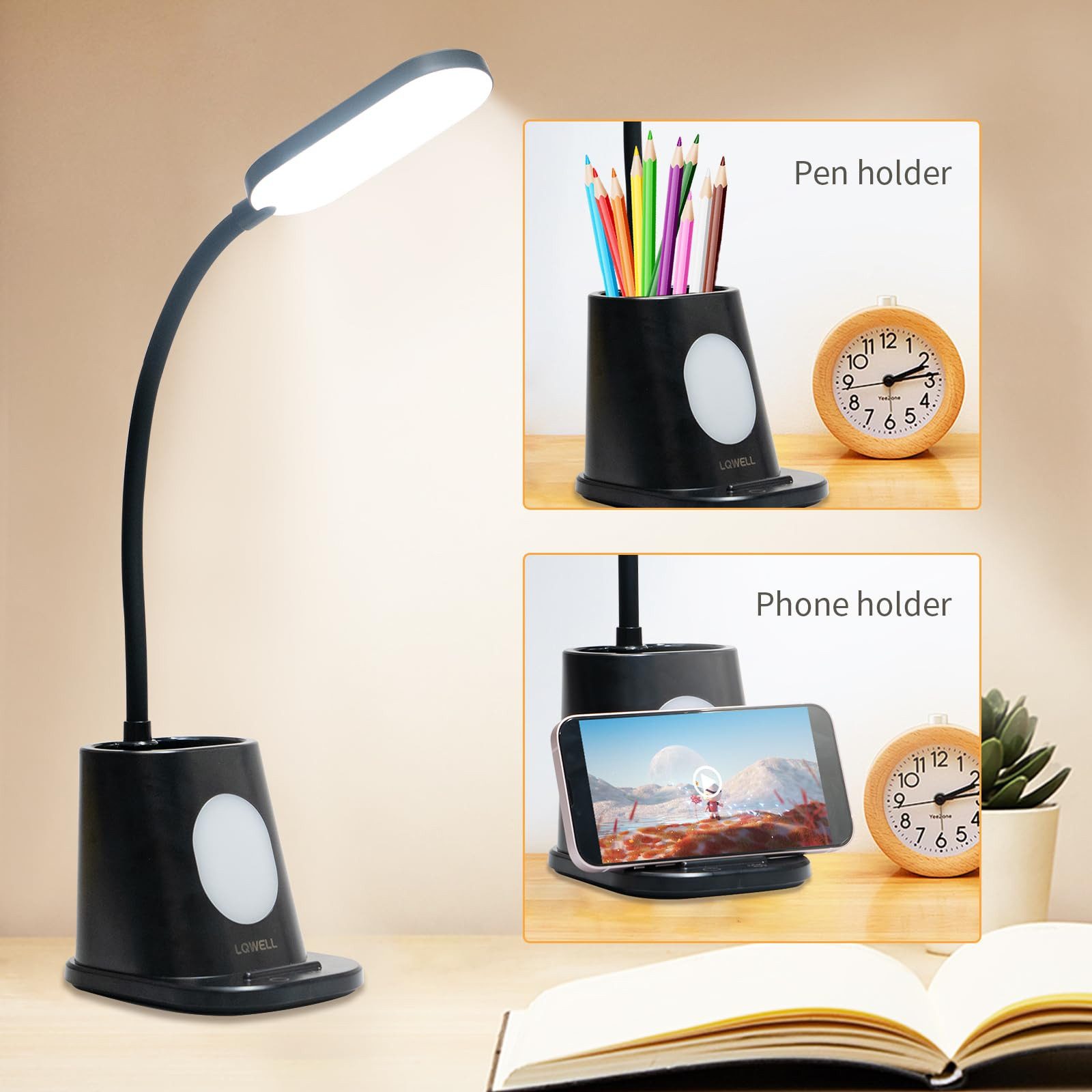 LQWELL LED Schreibtischlampe 4 in 1 günstig online kaufen