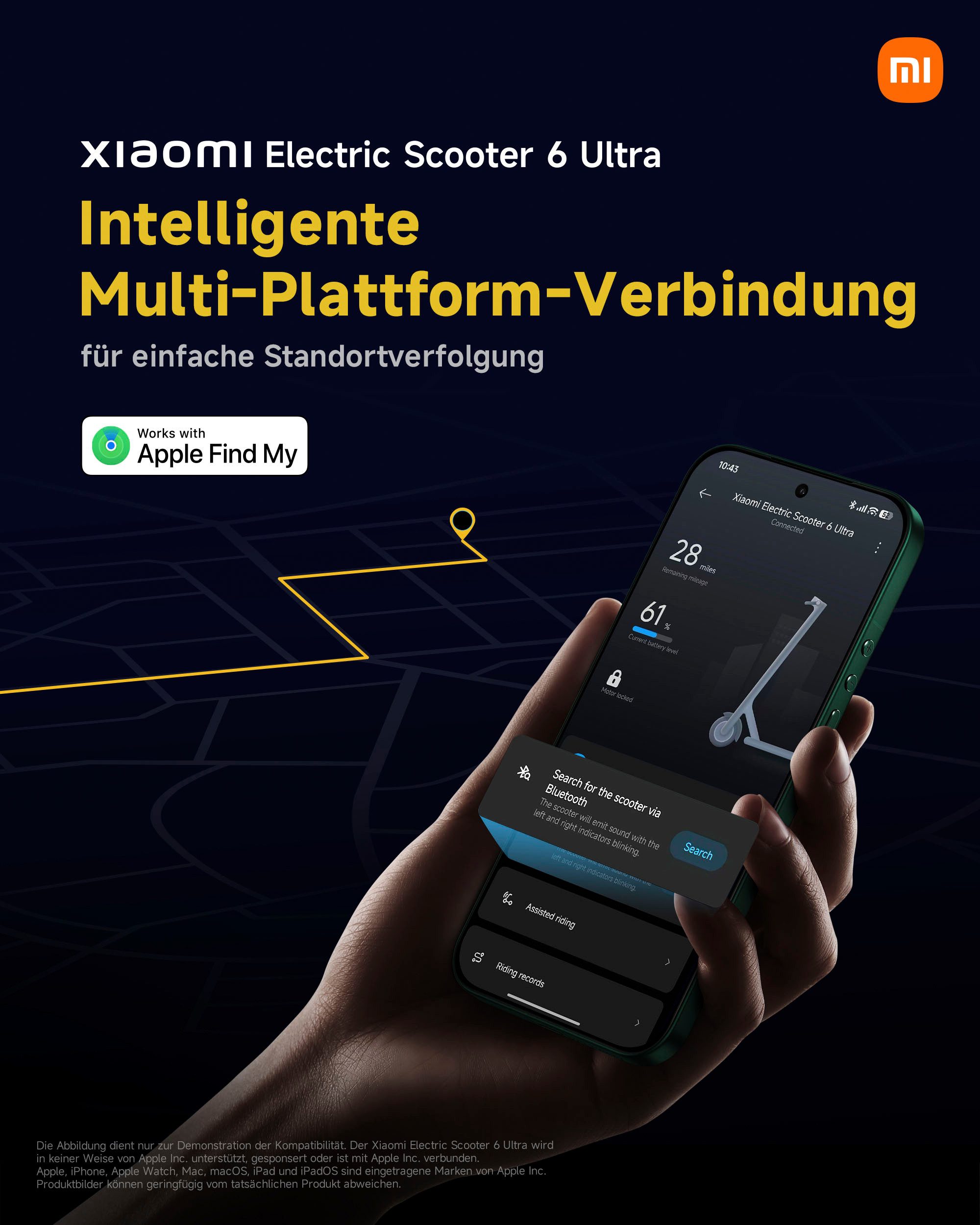 Xiaomi E-Scooter Electric Scooter 6 Ultra DE, 20 km/h