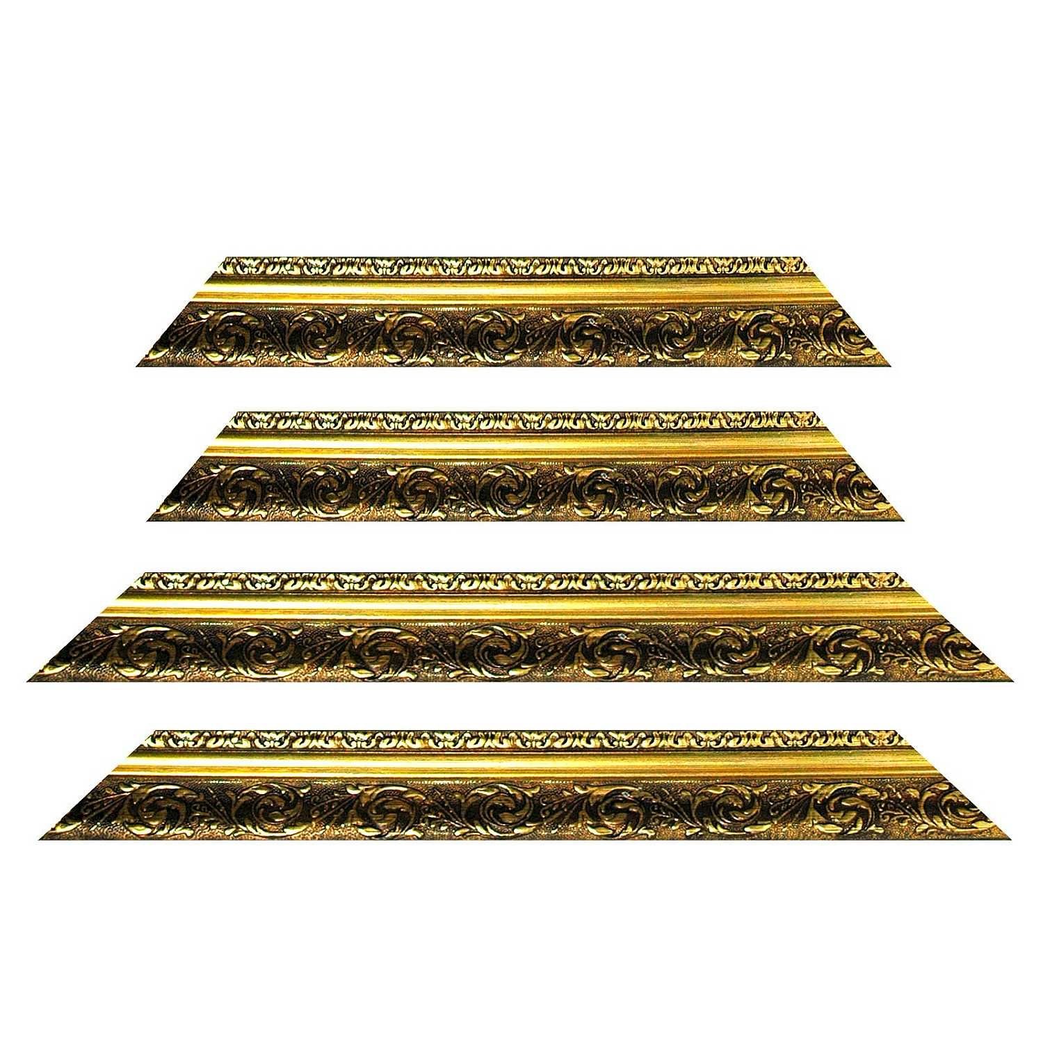 Bilderrahmen Neumann Einzelrahmen Barockrahmen gold fein verziert 840 ORO, Bilderrahmen barock gold