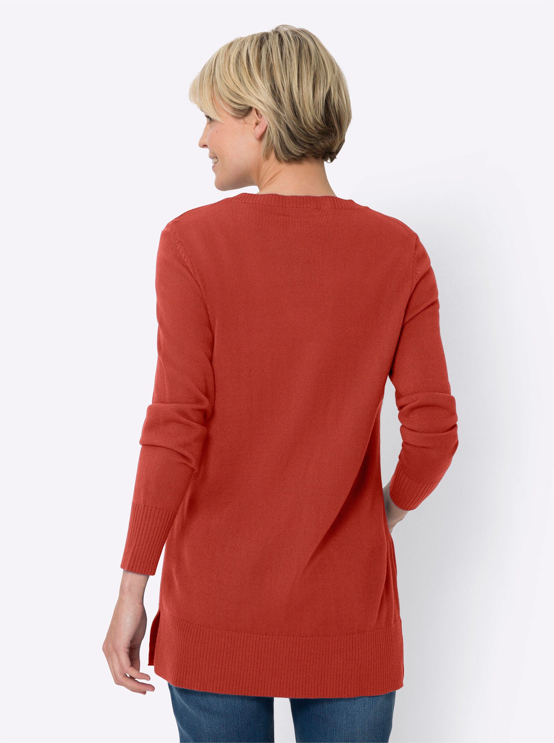 Sieh an! Strickpullover Longpullover Langarm Jersey günstig online kaufen