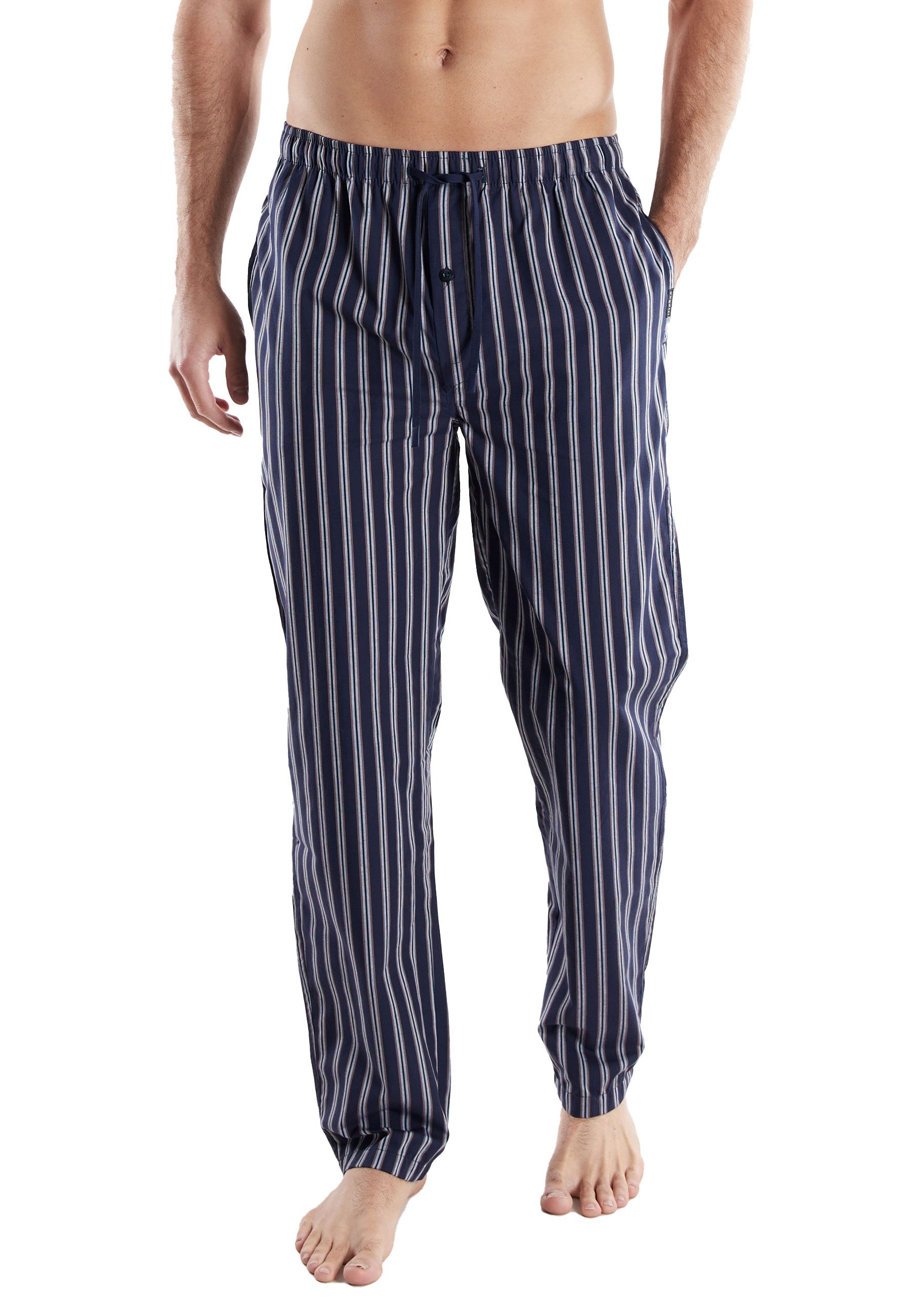 bugatti Schlafhose BUGATTI Herren Lange-Hose blau günstig online kaufen