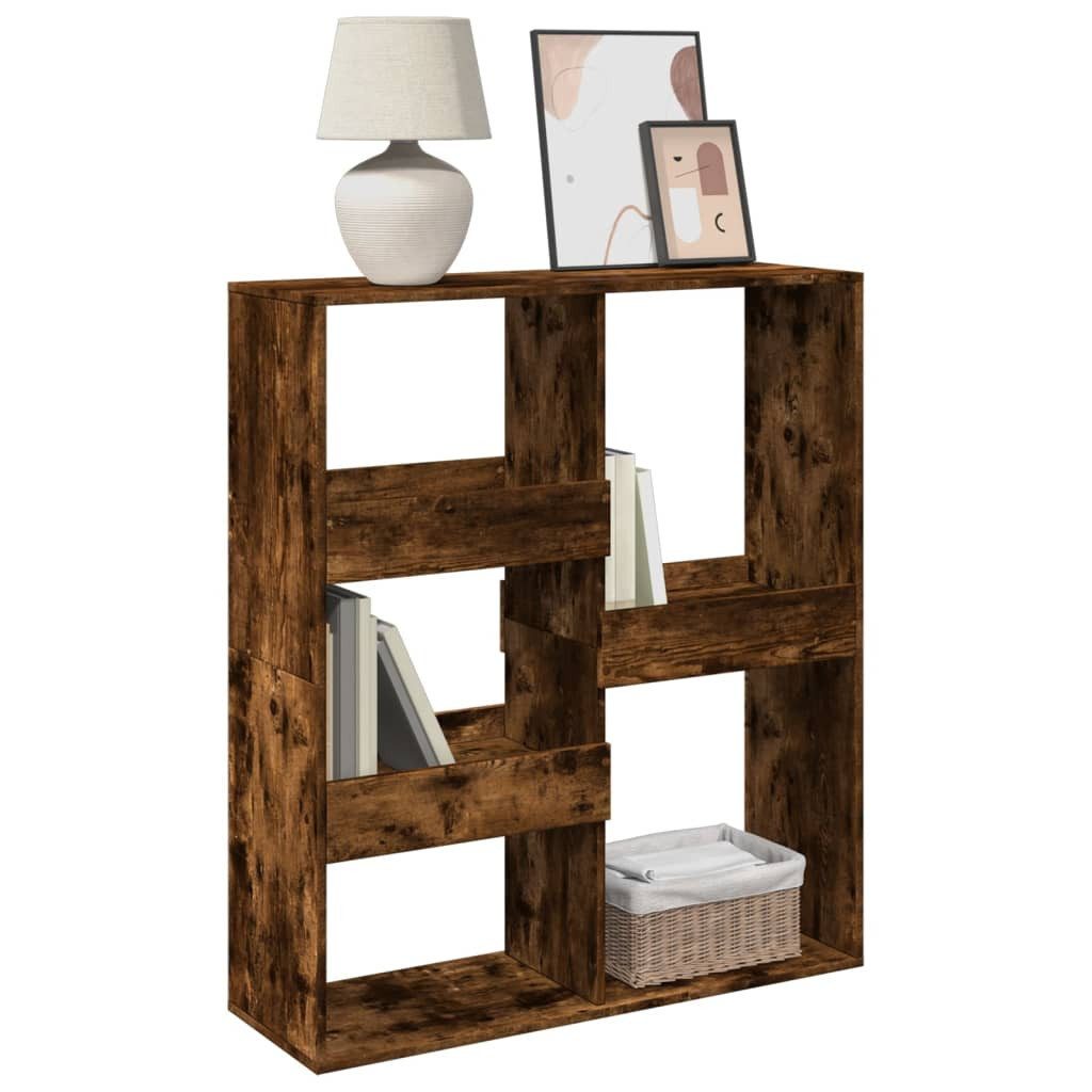 vidaXL Bücherregal Bücherregal/Raumteiler Räuchereiche 100x33x115 cm, günstig online kaufen