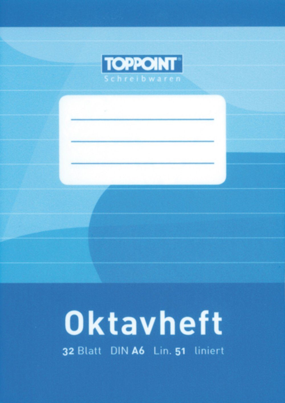 Schulheft Oktavheft liniert DIN A6 Schulheft