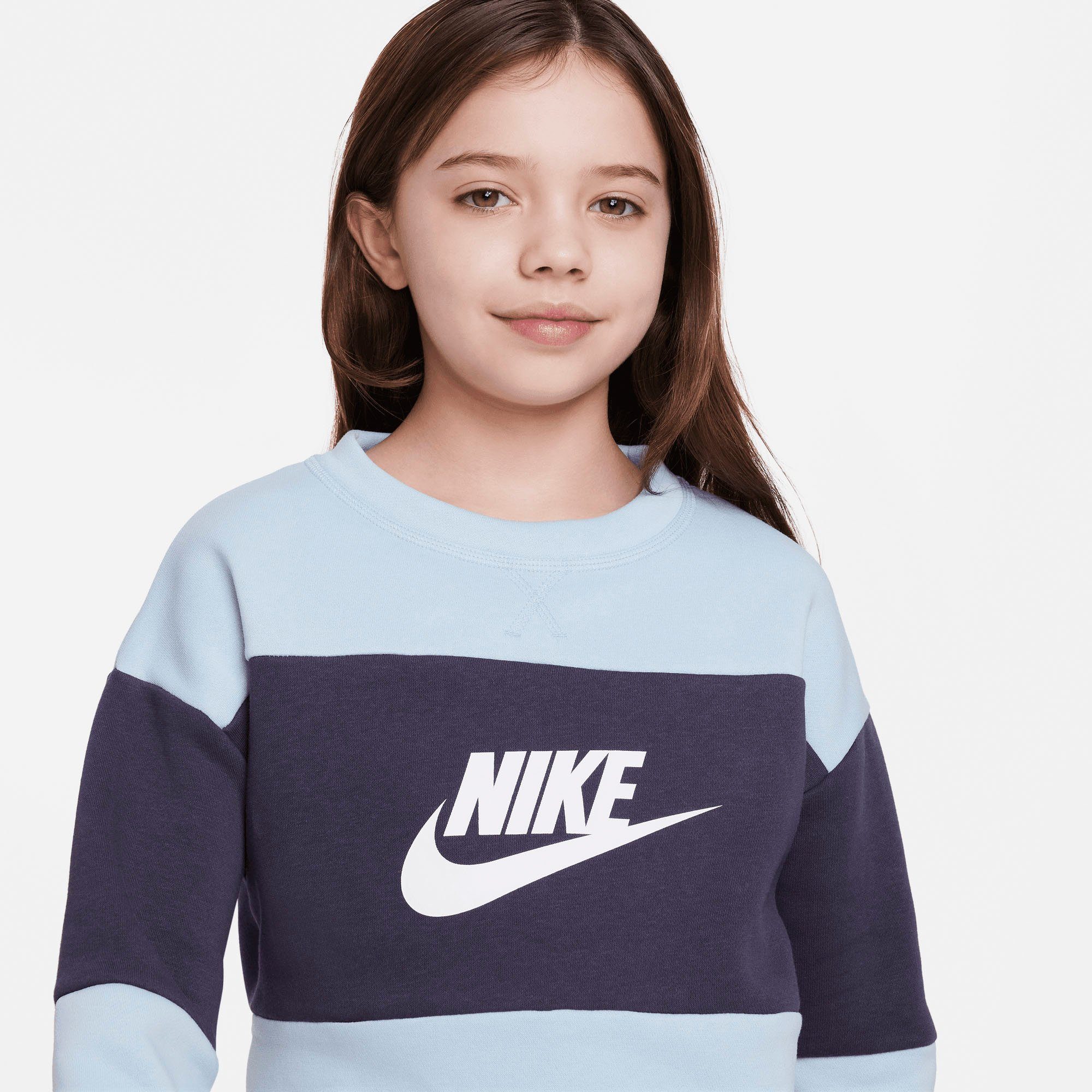 Nike Sportswear Trainingsanzug Kids' Big Tracksuit blau French Terry