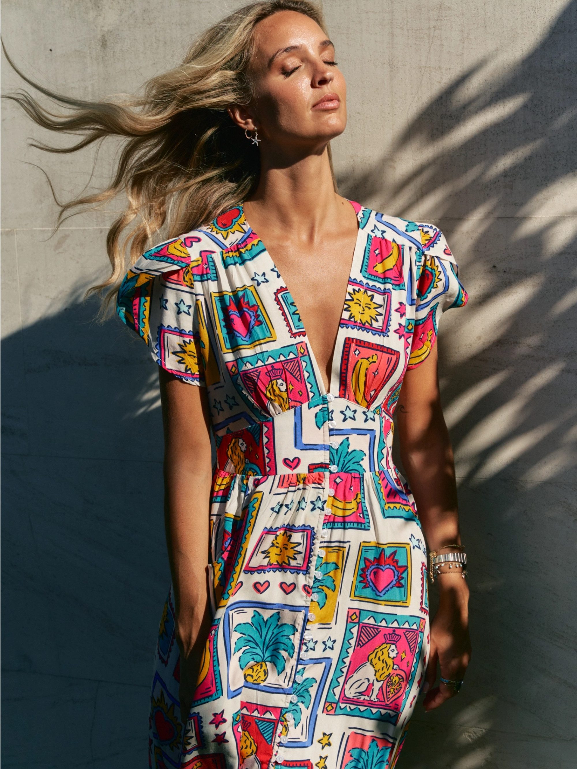 ANNIS Fashion & Accessoires Maxikleid "FIESTA SOL" v. Jaase (1-tlg) NEU, Vi günstig online kaufen