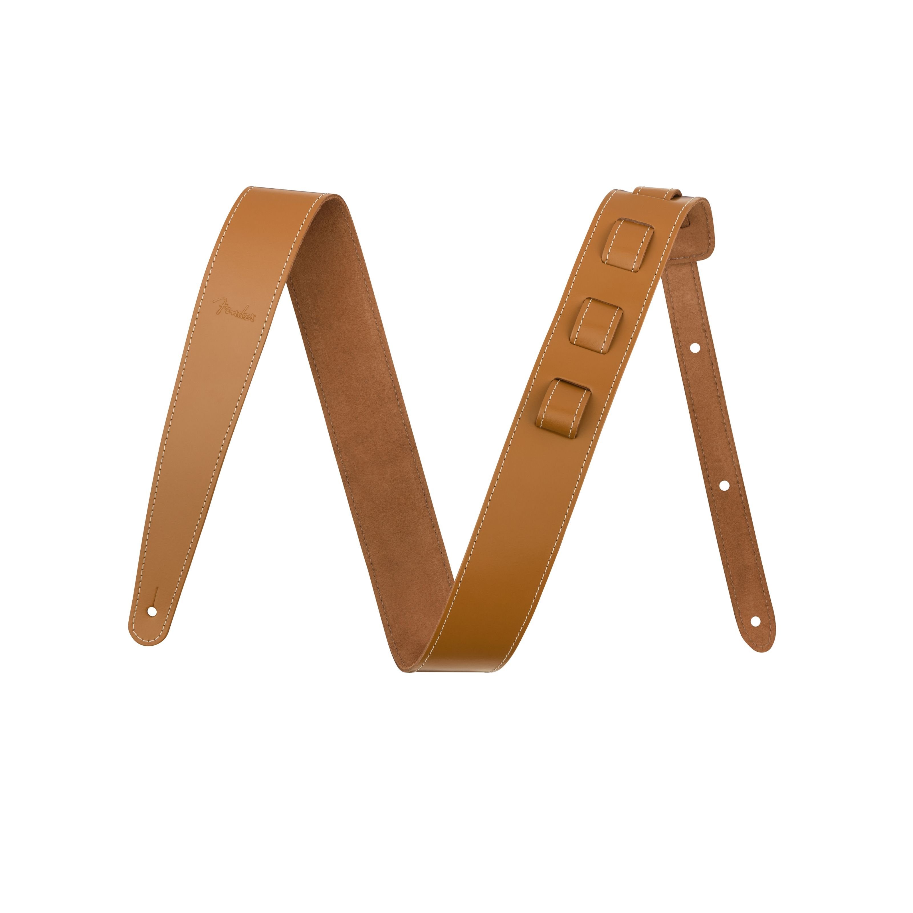 Fender Gitarrengurt, 2" Essentials Leather Strap Tan - Gitarrengurt