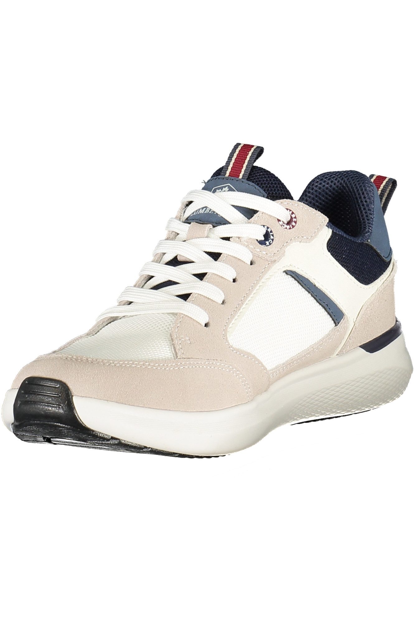 LUMBERJACK Sneaker Weißer Herrensportschuh mit blauen Akzenten und