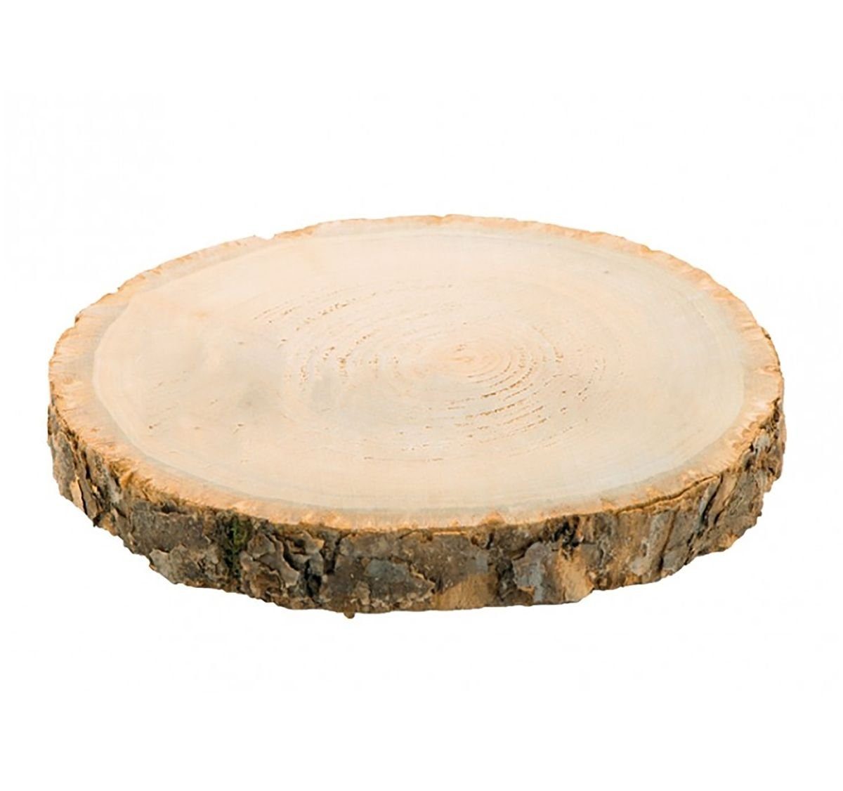 CHAKS Rindenscheiben Holzscheiben 24cm Durchmesser