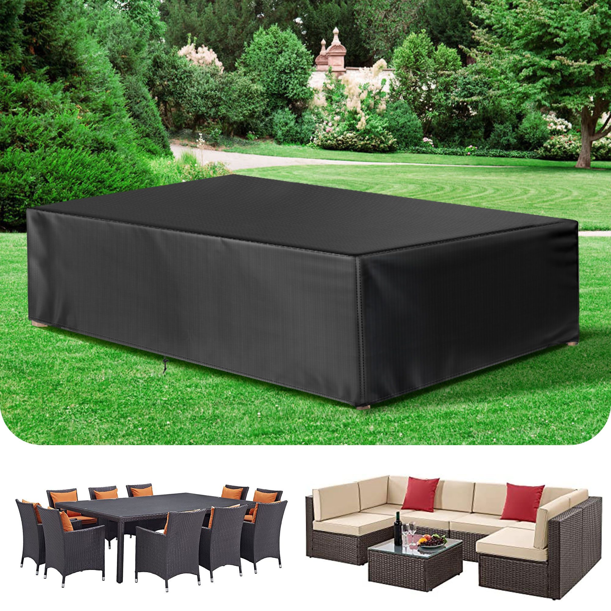 Jibenhome Gartenmöbel-Schutzhülle Große Abdeckung für Gartenmöbel, Wasserdi günstig online kaufen