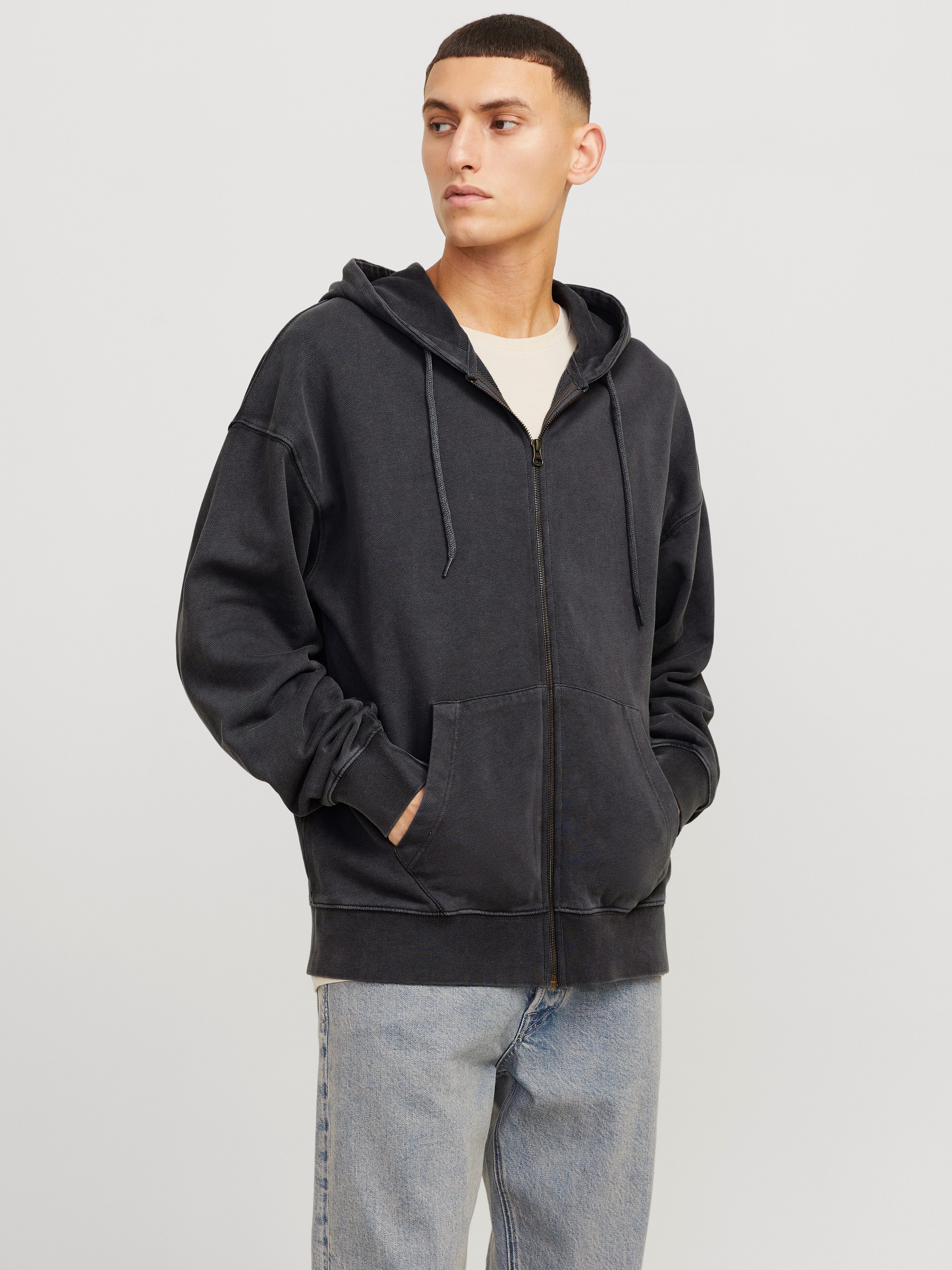 Jack & Jones Kapuzensweatjacke JJECHARGE Hoodie mit Kapuze, Kordelzug und T günstig online kaufen