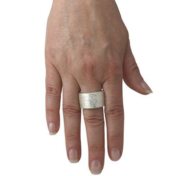 SKIELKA DESIGNSCHMUCK Silberring Silber Ring "Simple" 15 mm (Sterling Silber 925), hochwertige Goldschmiedearbeit aus Deutschland