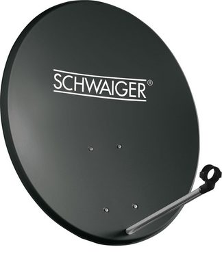 Schwaiger 714487 SAT-Antenne (55 cm, Stahl, Twin LNB, anthrazit)