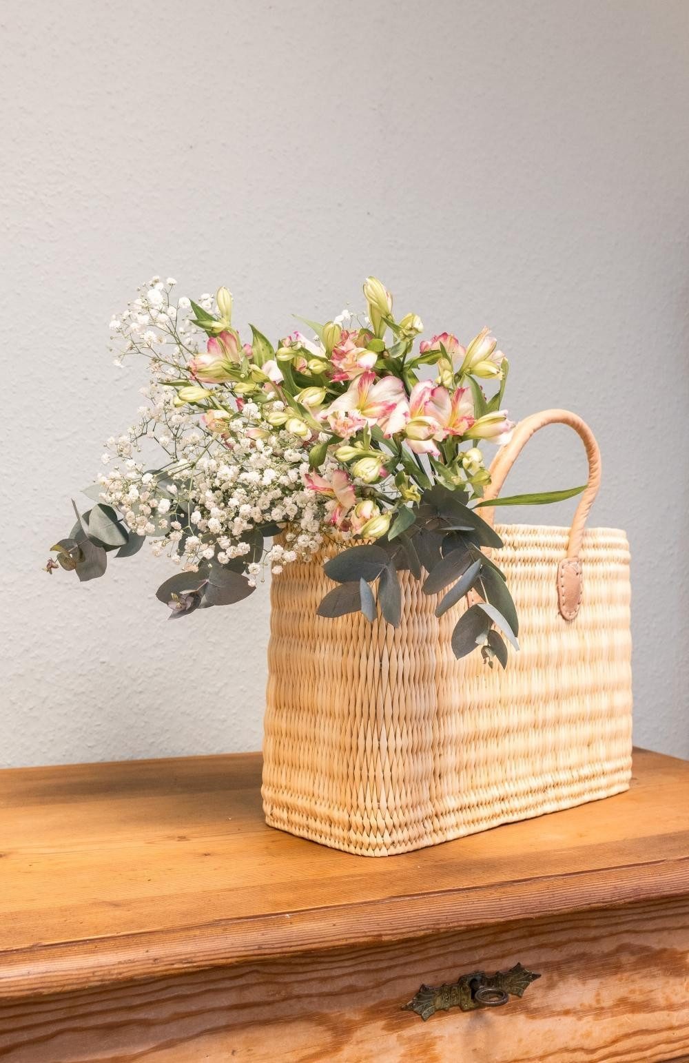 El Puente Einkaufskorb Souk-Tasche "Natur", Handmade, Handmade