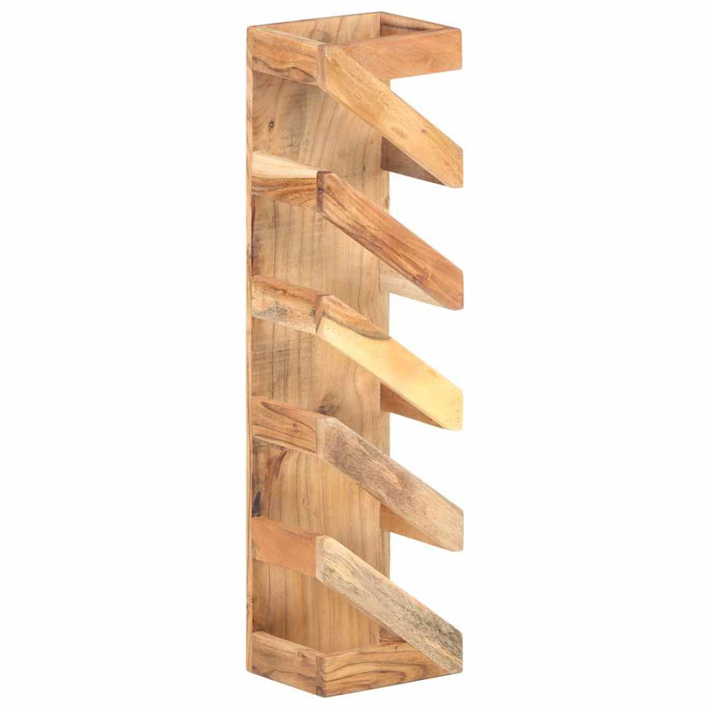 vidaXL Weinregal Weinregal für 5 Flaschen Massivholz, 1-tlg.