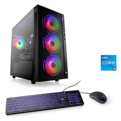 CSL 88295 Gaming-PC (Intel® Core i5 13400F, NVIDIA GeForce RTX 4070, 16 GB RAM, 1000 GB SSD, Luftkühlung)