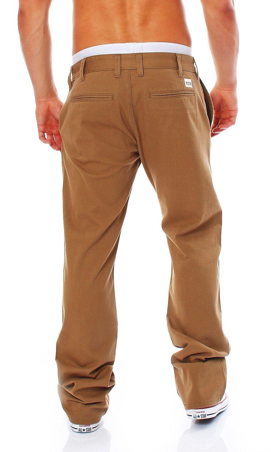 Big Seven Regular-fit-Jeans Big Seven Hose Chino Brown Fit Regular Pant Herren Evan