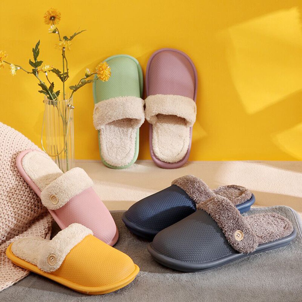 Coonoor Damen Herren Hausschuhe Flauschige Pantoffeln Plüsch Hausschuhe Plüsch Winter Warme Slipper Gefüttert Schlappen