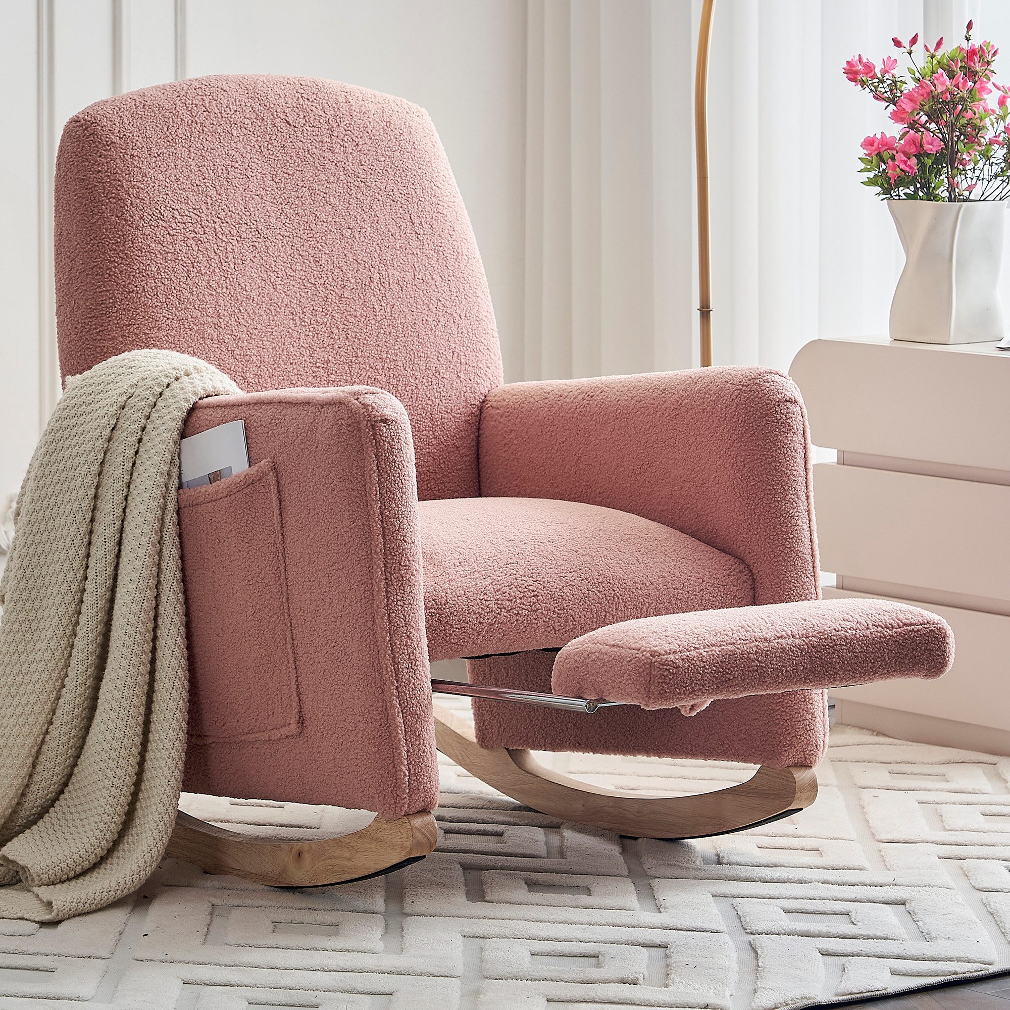 i@home Loungesessel Schaukelstuhl mit Hocker, Relaxsessel günstig online kaufen