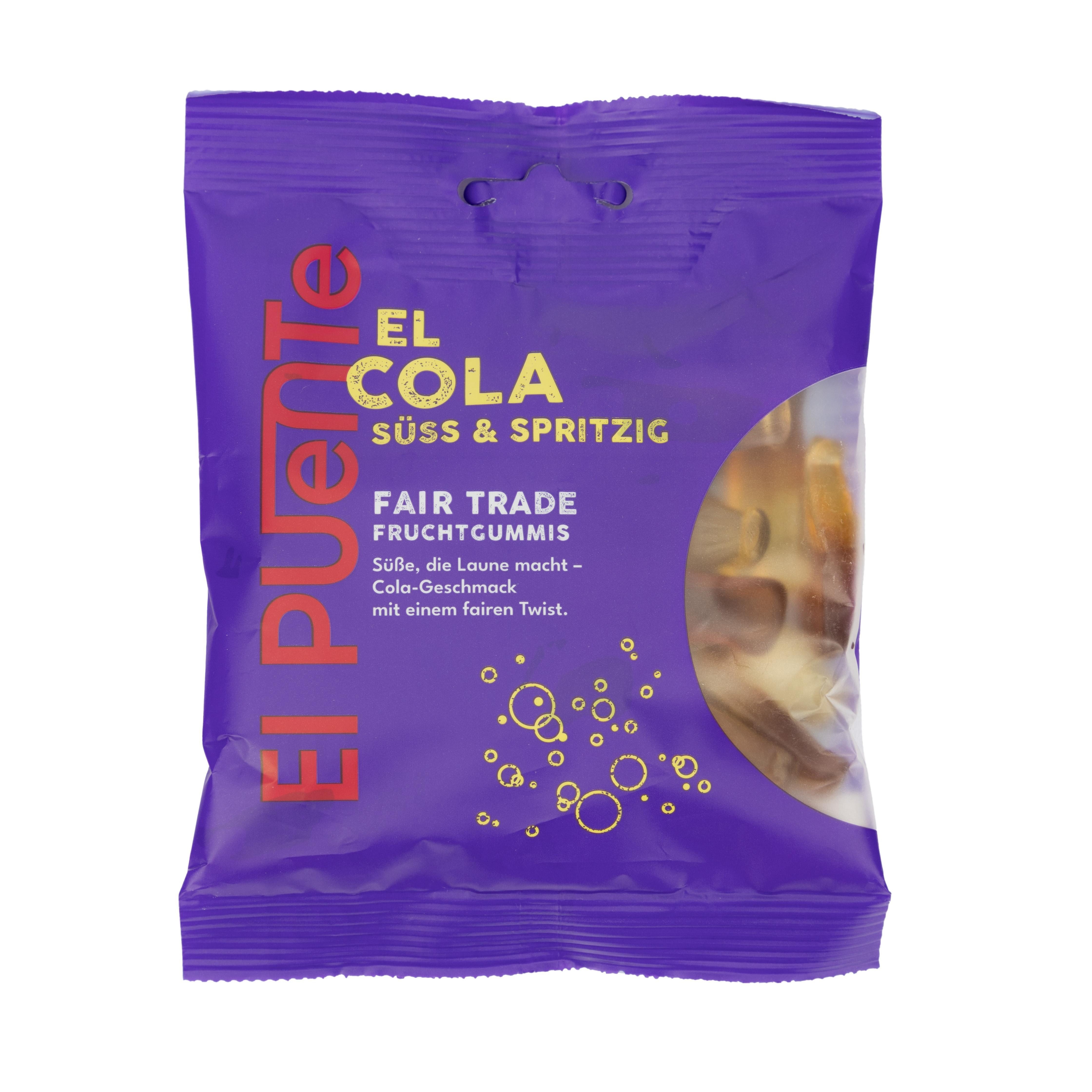 El Puente Knabberei El Cola - Fruchtgummi, Fair Trade, Glutenfrei, Fair Trade