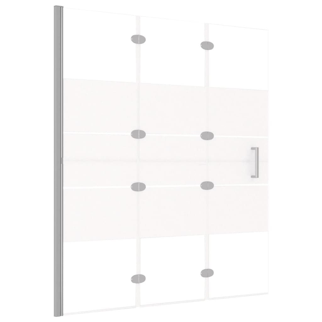 vidaXL Duschwand 120 x 140 cm Faltbare Duschkabine ESG 120x140 cm Weiß
