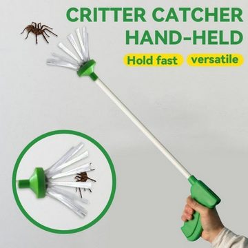 Silberstern Tierfallen-Köder Insect spider trap, 65 cm, green, the friendliest way to catch spiders, Handgehaltene Insektenfalle, Spinnenfalle, Insektenklammer-Artefakt