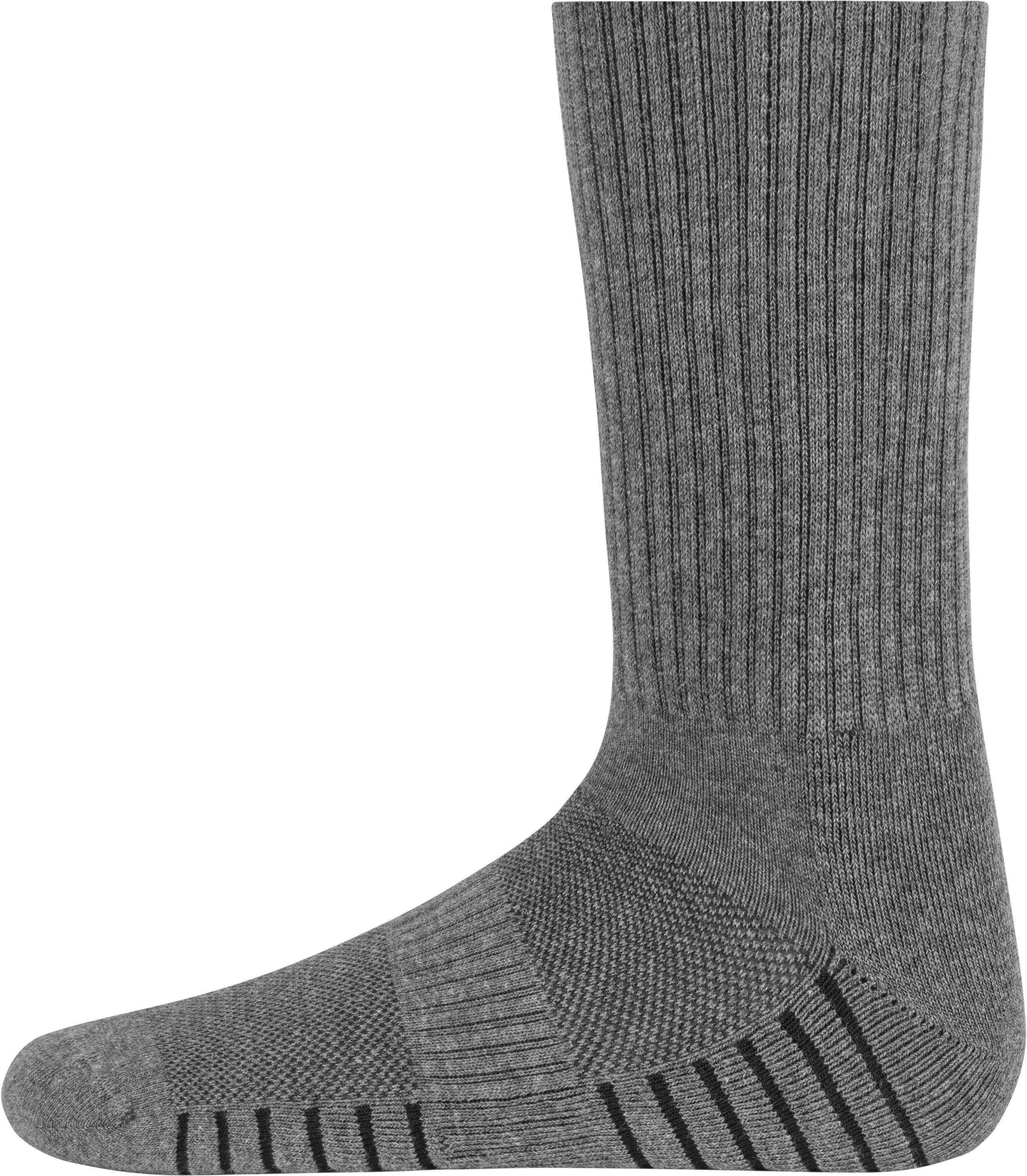 (Set, 4 normani Wandersocken und Grau Komfortbund Polstersohle Mit Paar)