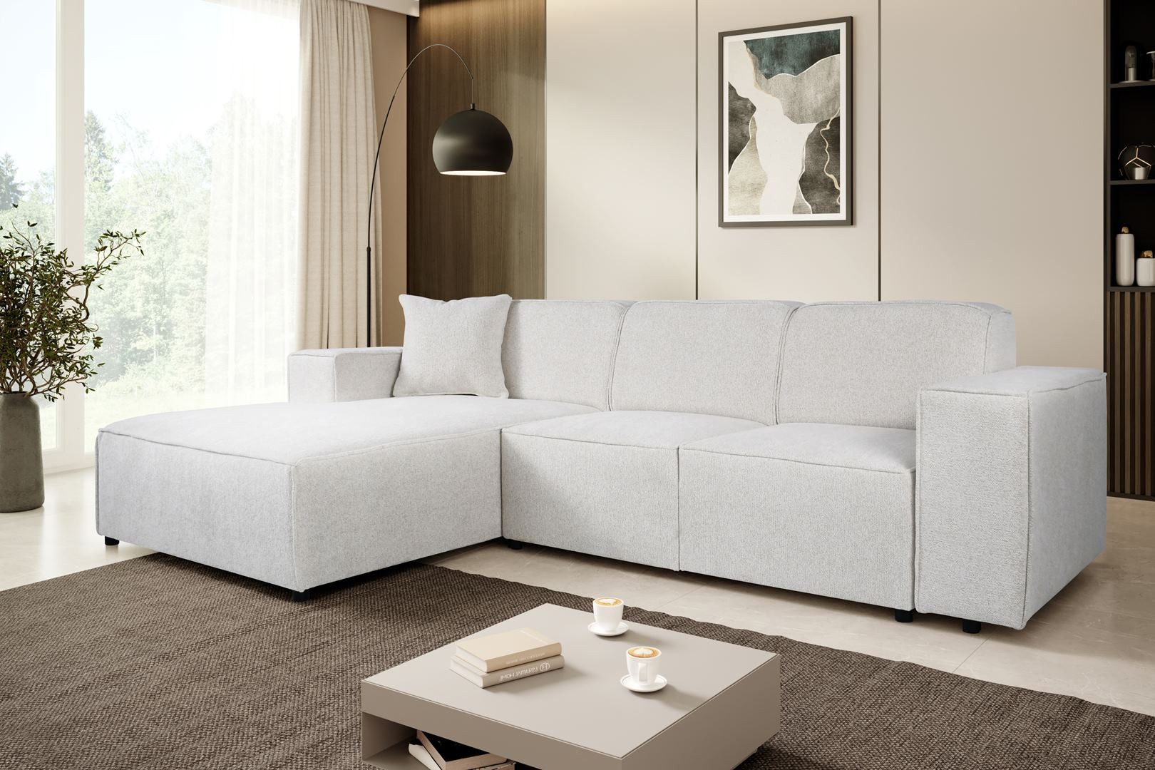 Beautysofa Ecksofa PEDRO, Breite: 267cm, viele günstig online kaufen
