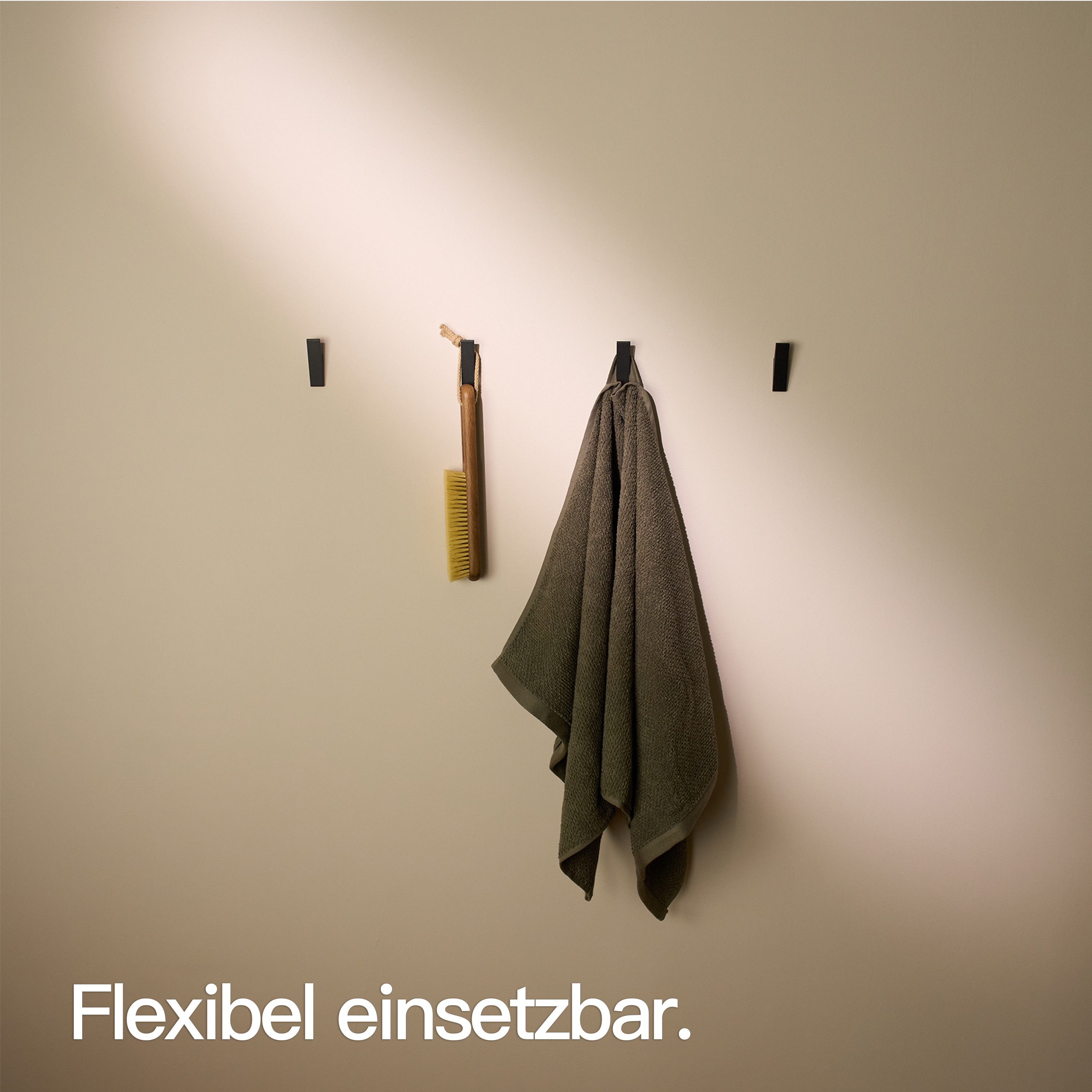 Designfabrik Hamburg Handtuchhaken DFHH KH, (4x Wandhaken), rostfrei, pulverbeschichtet, eloxiert, sandgestrahlt – Bild 5 von 5