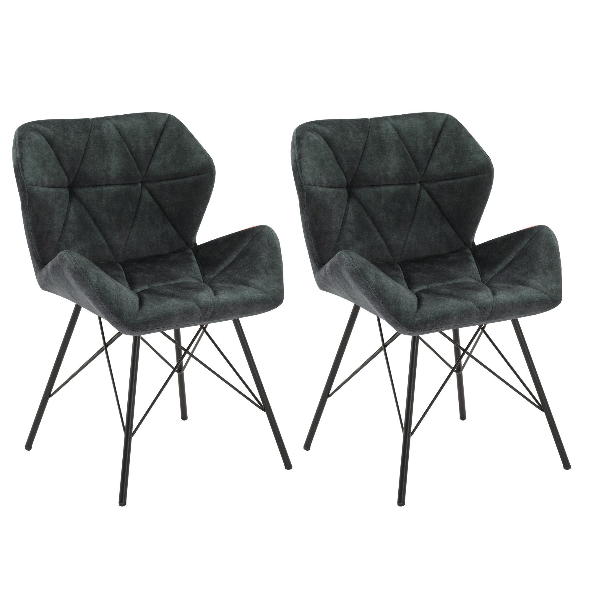 Duhome Esszimmerstuhl, (2er-Set), Metallbeine, Sessel mit günstig online kaufen